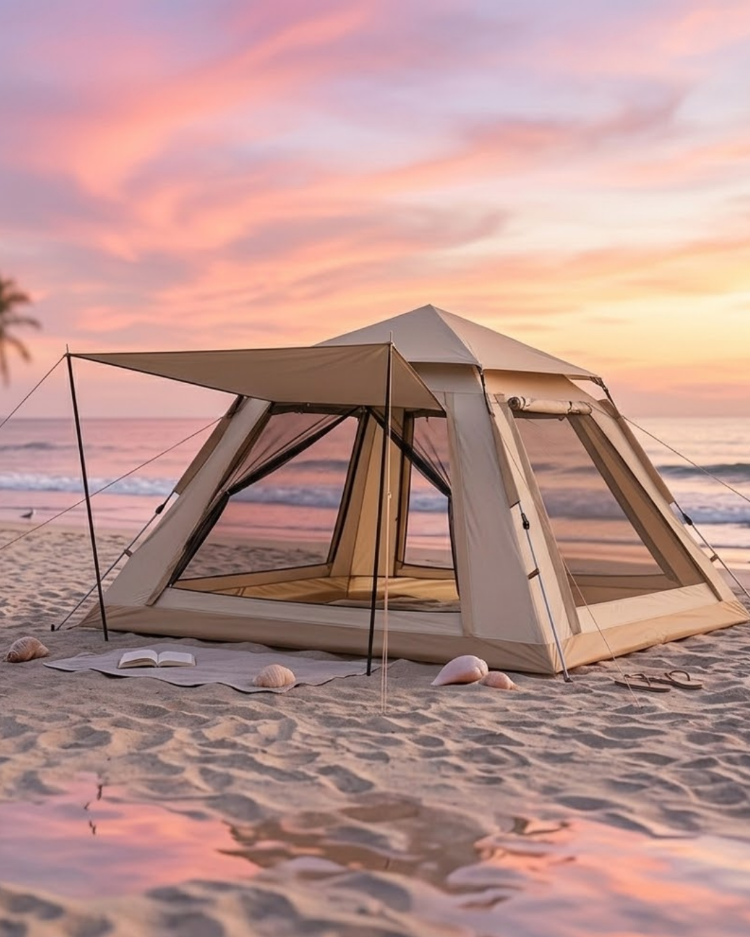Büyük Aile Kamp Çadırı 240x240x160 cm Gölgelikli 6 Kişilik Outdoor Çadır - Lisinya Büyük Aile Kamp Çadırı 240x240x160 cm Gölgelikli 6 Kişilik Outdoor Çadır - Lisinya
