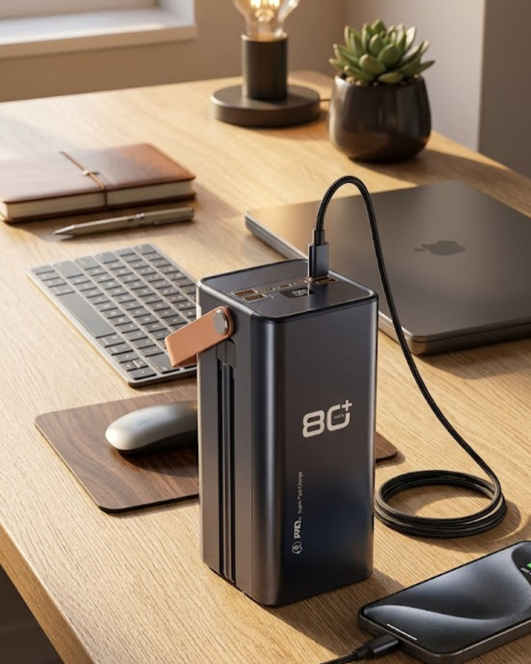 Yüksek Kapasiteli Powerbank 80000 mAh Hızlı Şarj Özellikli Çok Portlu Taşınabilir Şarj Cihazı - Lisinya