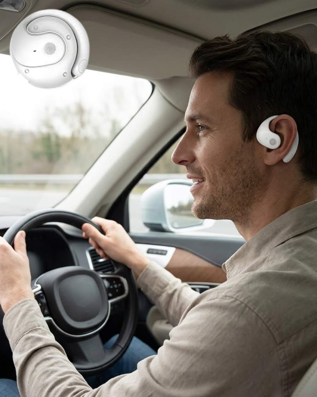 TWS Kablosuz Kulaklık Yüksek Ses Kalitesi ve Ergonomik Kulak Kancalı Tasarım - Lisinya