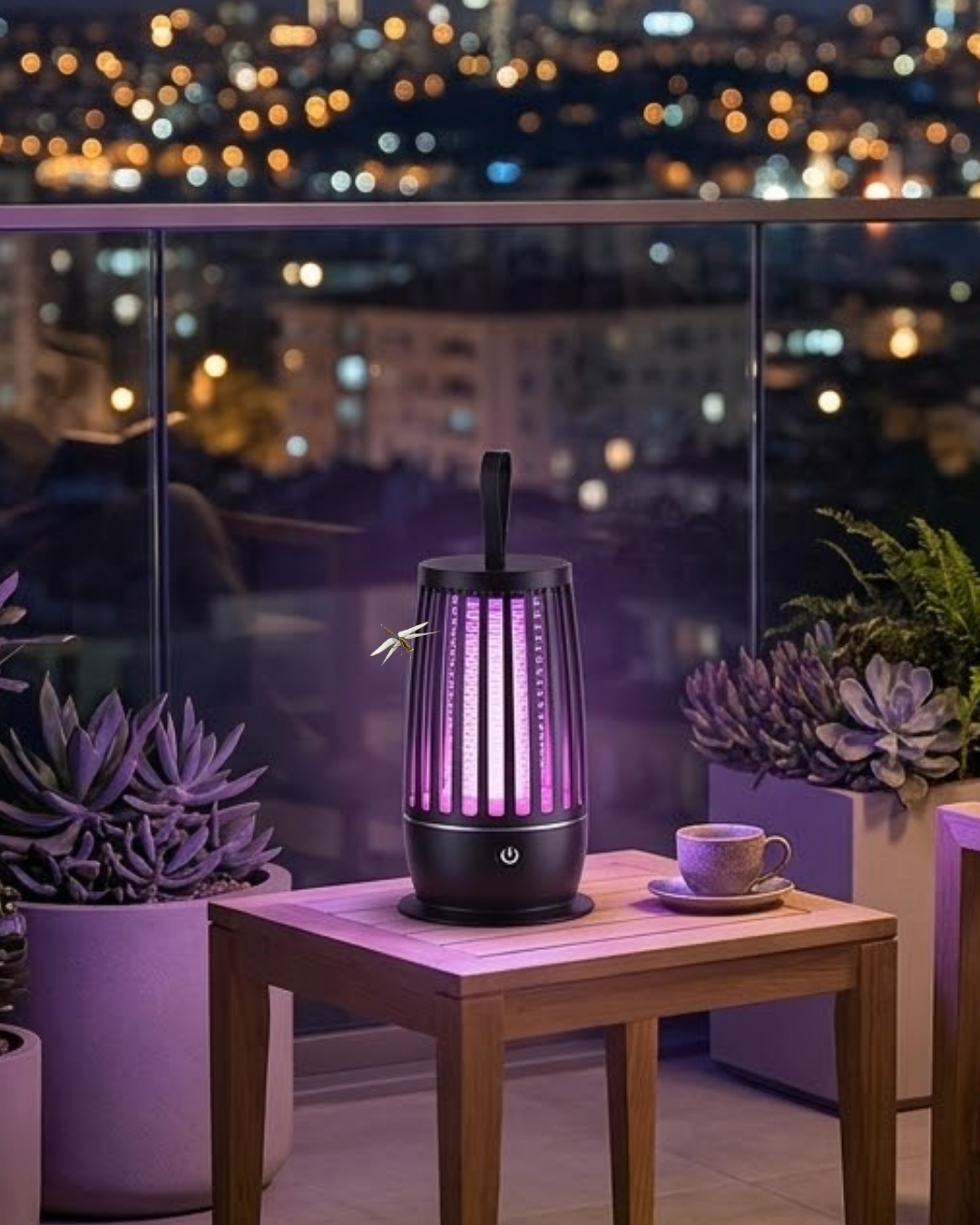 UV Mor Işık Elektrikli Böcek Öldürücü Lamba Gece Aydınlatmalı Sessiz ve Güvenli Kullanım - Lisinya