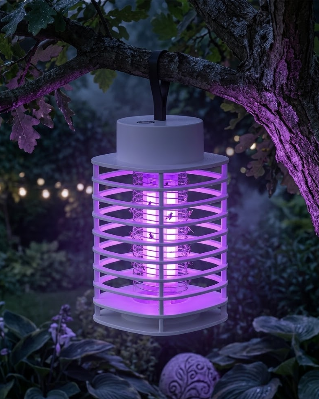 Şarjlı Elektrikli Sivrisinek Öldürücü UV Işık Sessiz Çalışan Masaüstü ve Asılabilir Tasarım - Lisinya