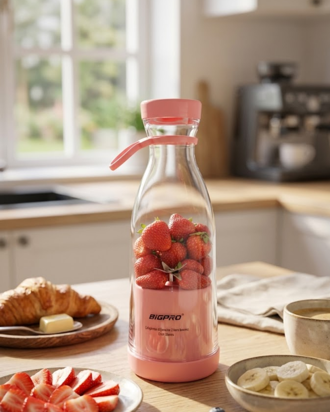 Kablosuz Taşınabilir Blender Smoothie Milkshake Hazırlama Tek Tuş Kullanım - Lisinya Kablosuz Taşınabilir Blender Smoothie Milkshake Hazırlama Tek Tuş Kullanım - Lisinya