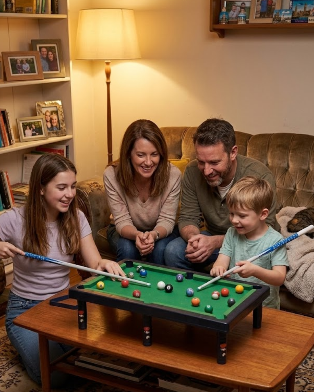 Çocuklar İçin Bilardo Seti Masaüstü Snooker ve Pool Oyuncak - Lisinya