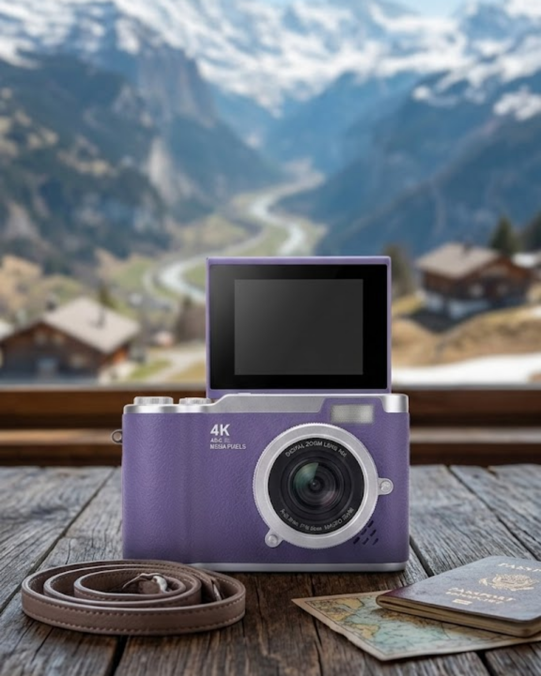 Vlog Kamera 4K Video 48 MP Otomatik Odaklı Flip Ekranlı - Lisinya