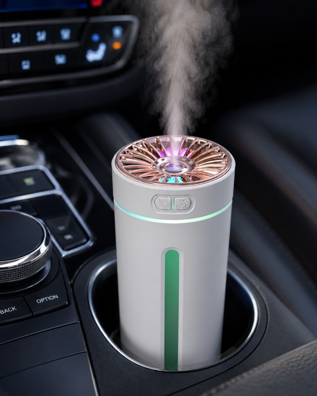 USB Araç Nemlendirici 5 Esans Hediyeli Renkli Işıklı Mini Difüzör - Lisinya