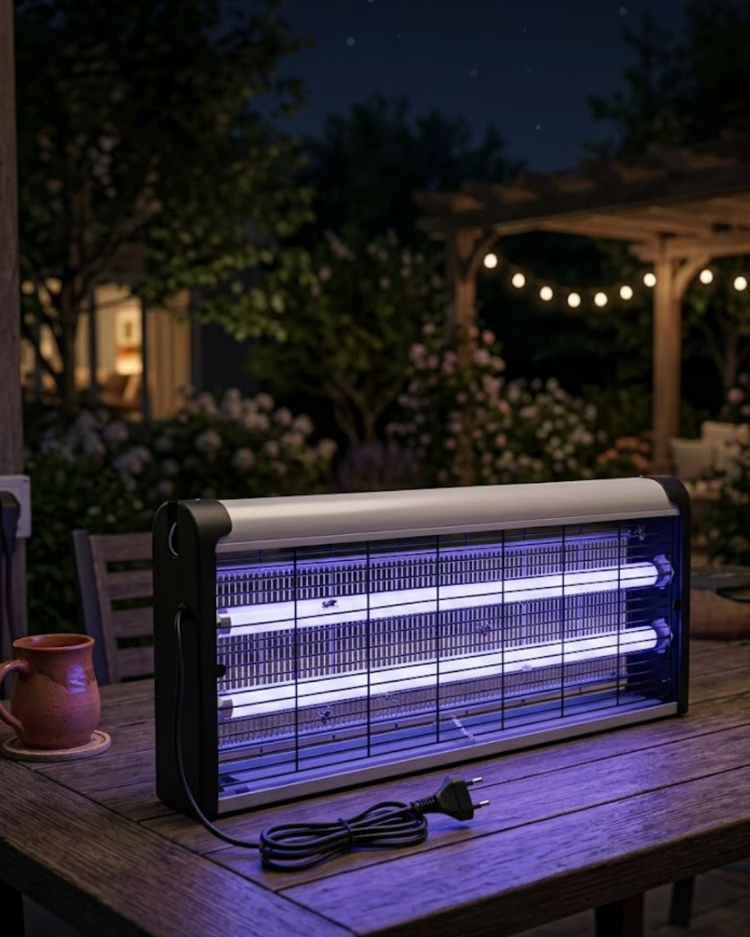 UV Işıklı Elektrikli Sinek Savar 10W Sessiz Haşere Öldürücü Lamba - Lisinya
