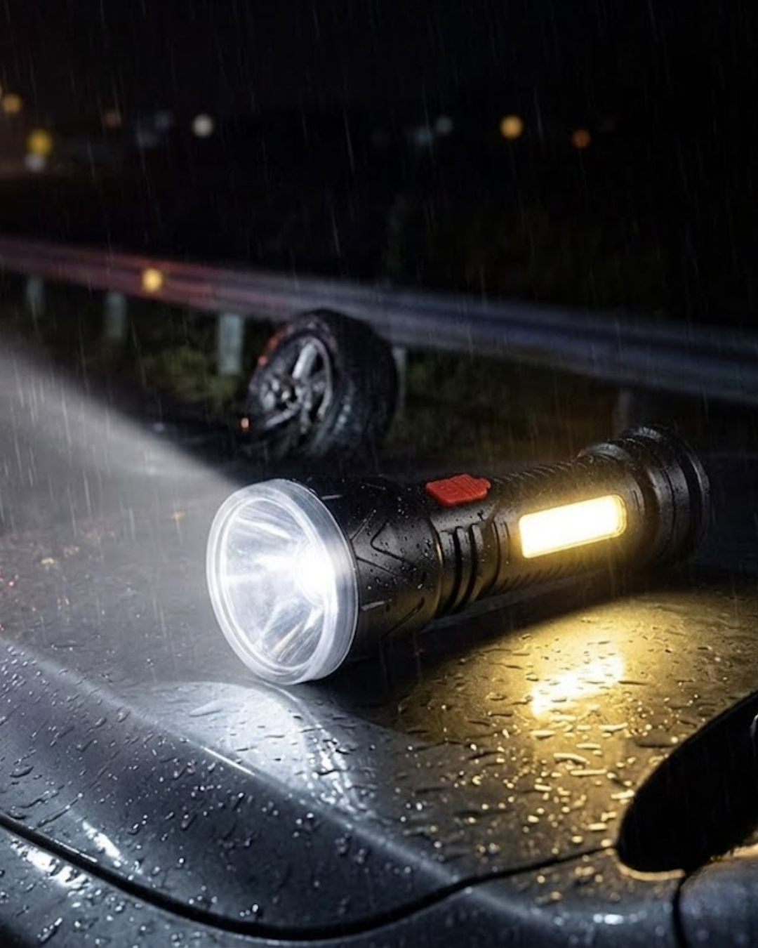 Uzun Menzilli Işıldak Şarjlı 9 LED 4 Kademeli Aydınlatma - Lisinya