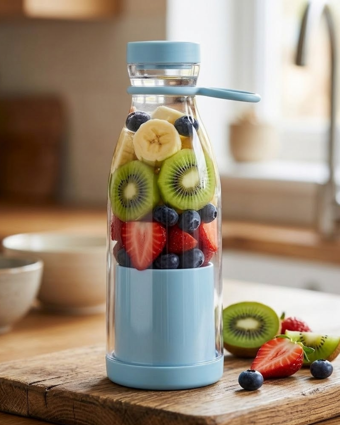 Kablosuz Taşınabilir Blender 380 ml Smoothie Milkshake Meyve Karıştırıcı - Lisinya Kablosuz Taşınabilir Blender 380 ml Smoothie Milkshake Meyve Karıştırıcı - Lisinya