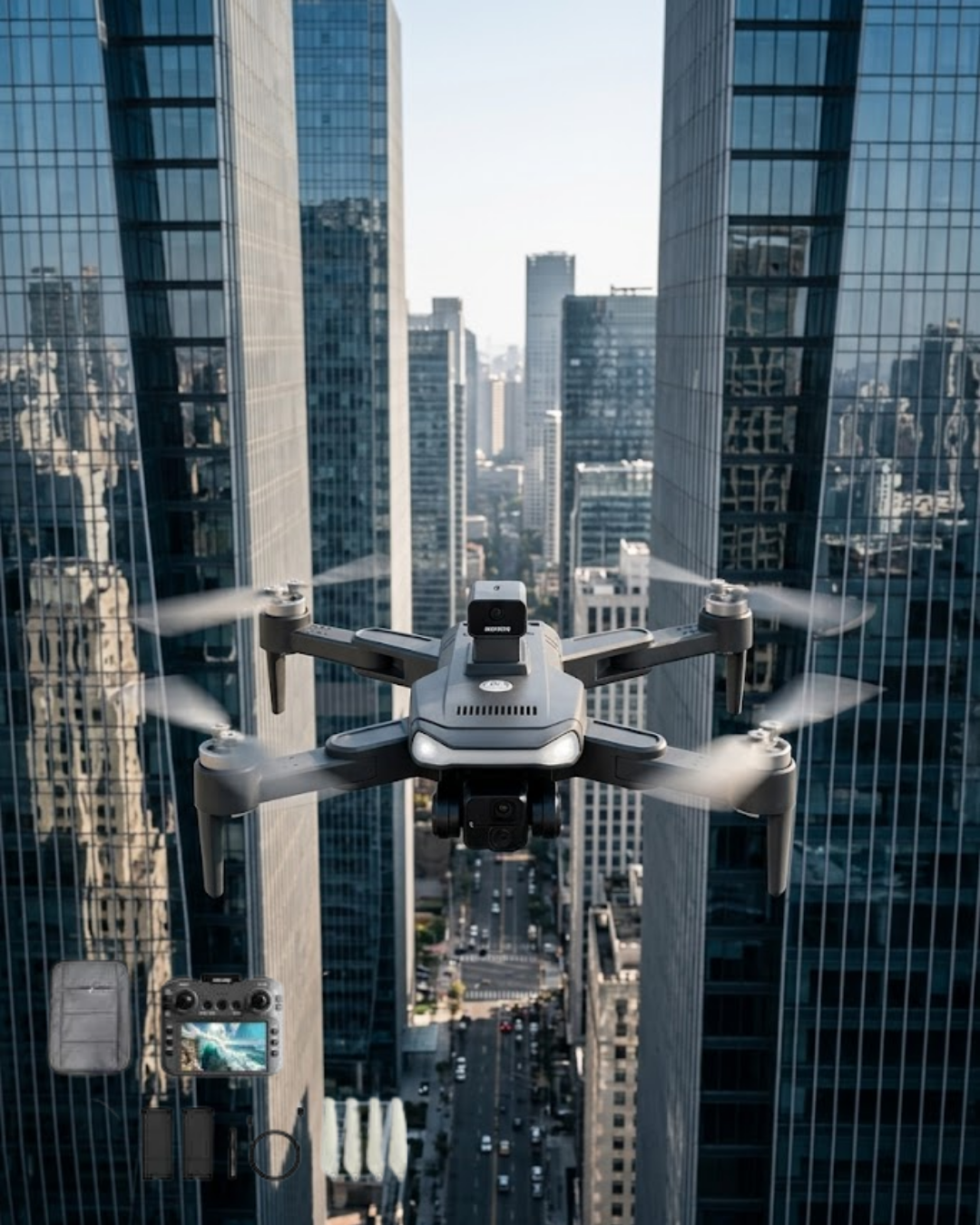 GPS ve Engel Sensörlü Katlanabilir Drone Uzun Uçuş Süresi ve Stabil Görüntüleme Teknolojisi - Lisinya