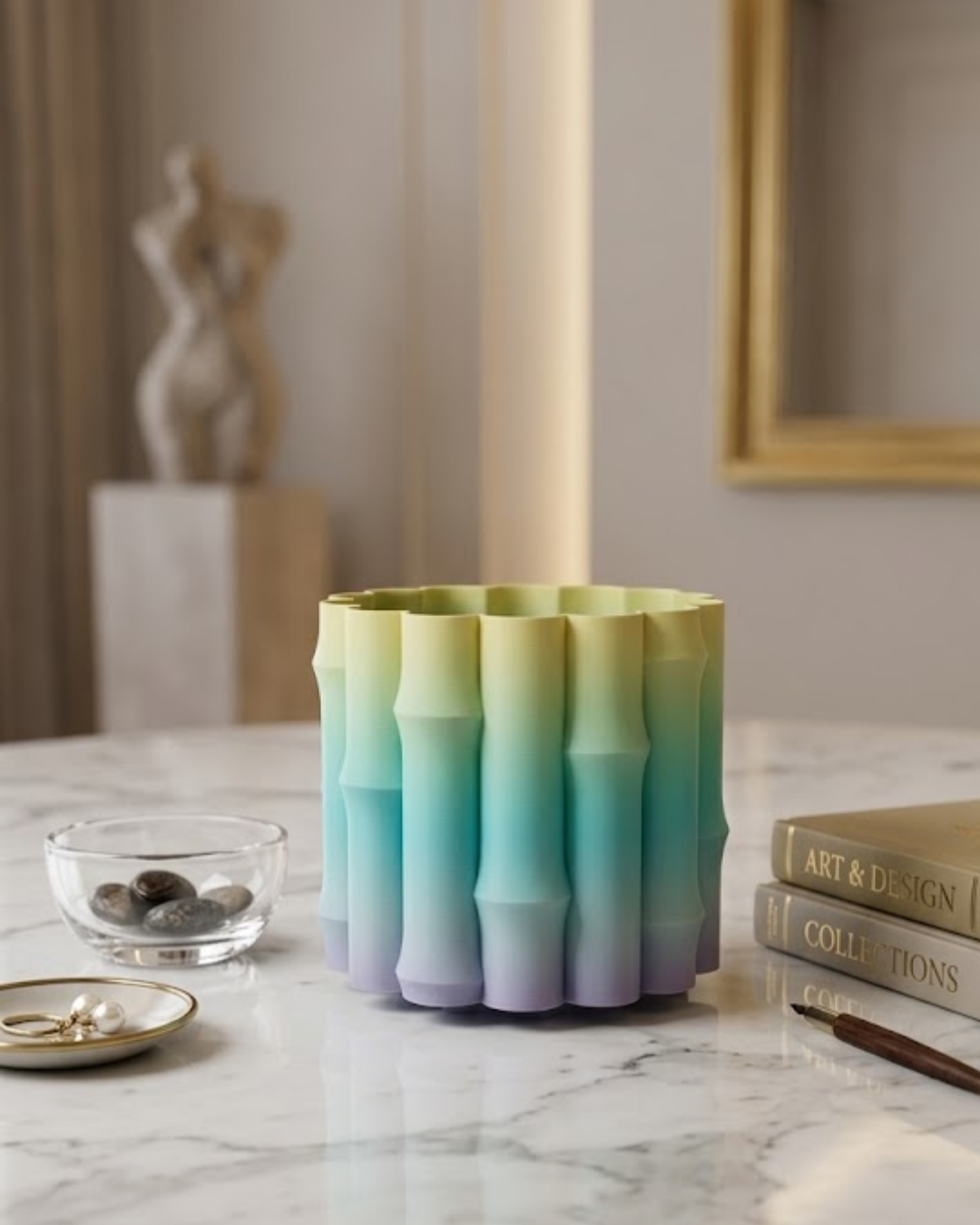 3D YEŞİL VAZO - Lisinya