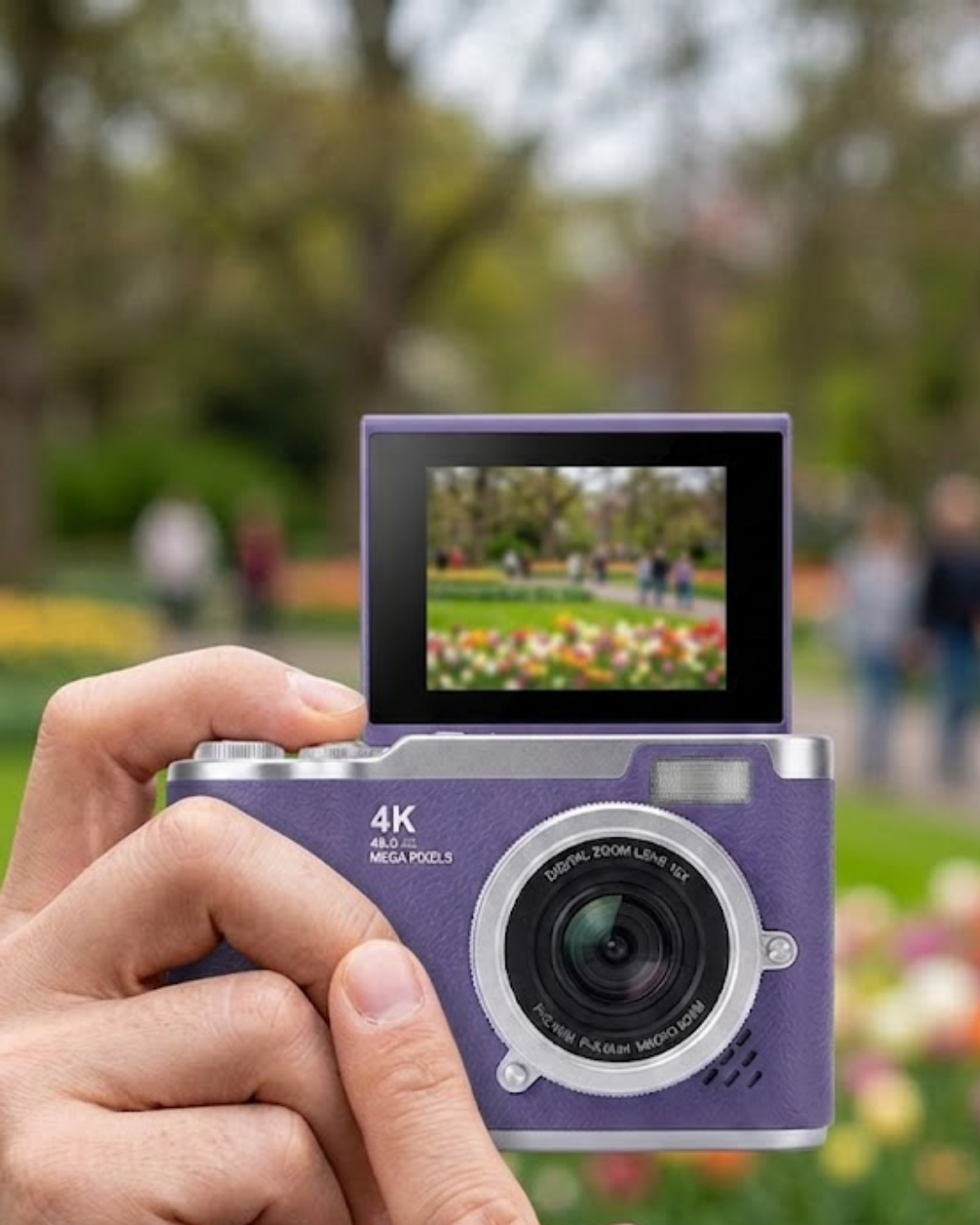 48 MP Dijital Fotoğraf Makinesi 4K Video Flip Ekranlı Kompakt - Lisinya