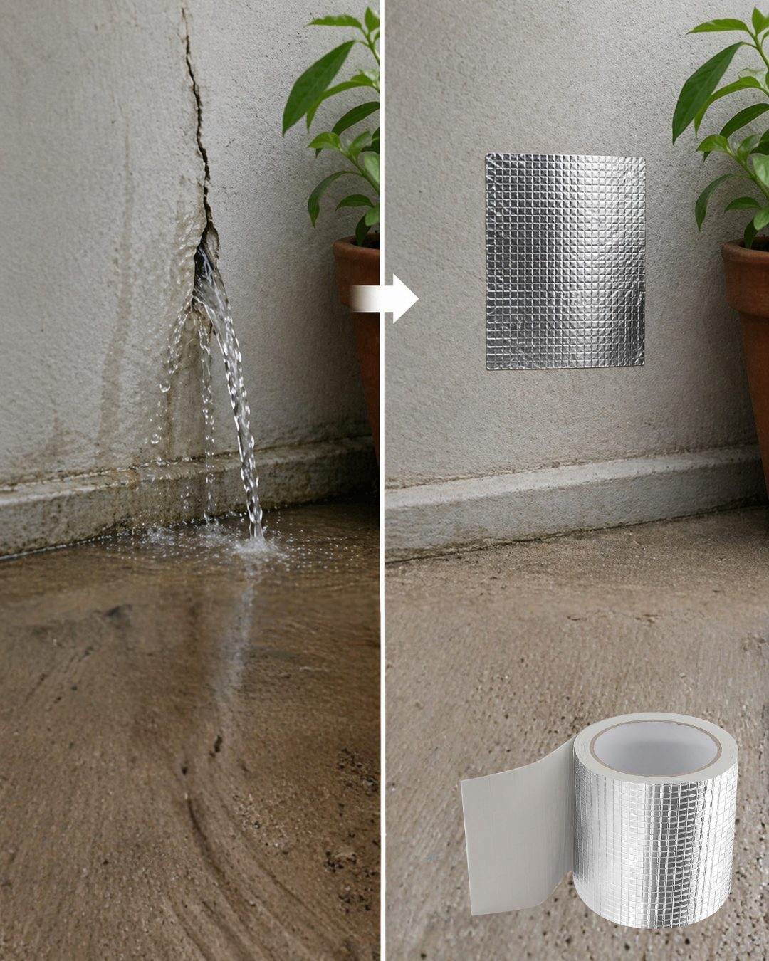 96mm Geniş Tamir Bandı 2 Metre Çatı Boru Balkon Sızdırmaz Onarım Bandı - Lisinya