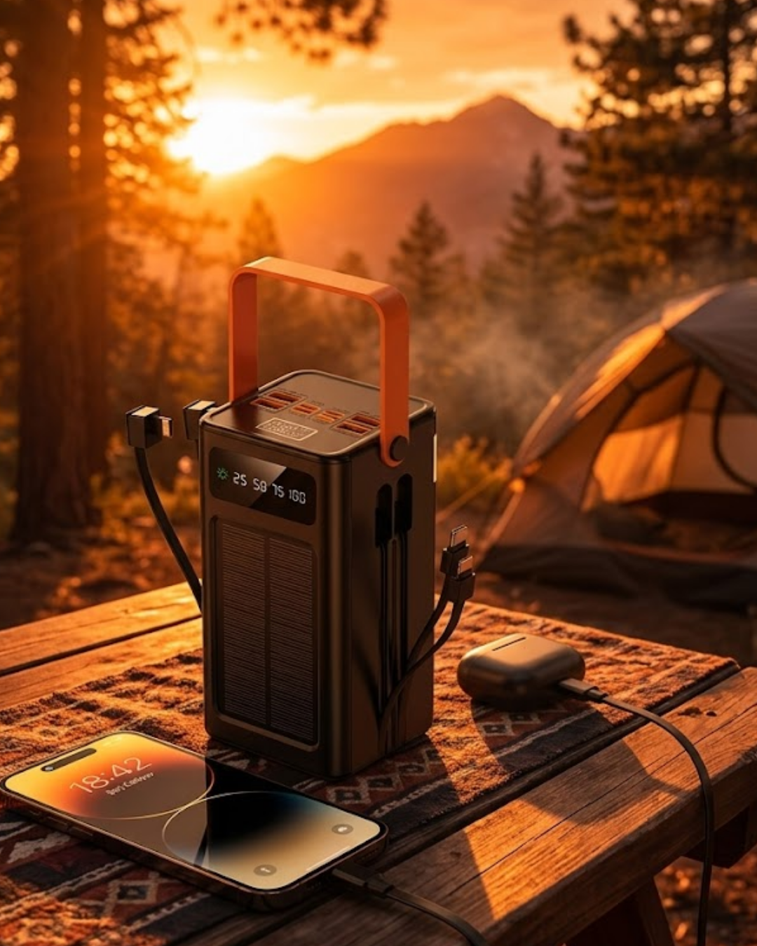 Çok Amaçlı Solar Powerbank Yüksek Kapasiteli Taşınabilir Şarj Cihazı 80.000 - Lisinya