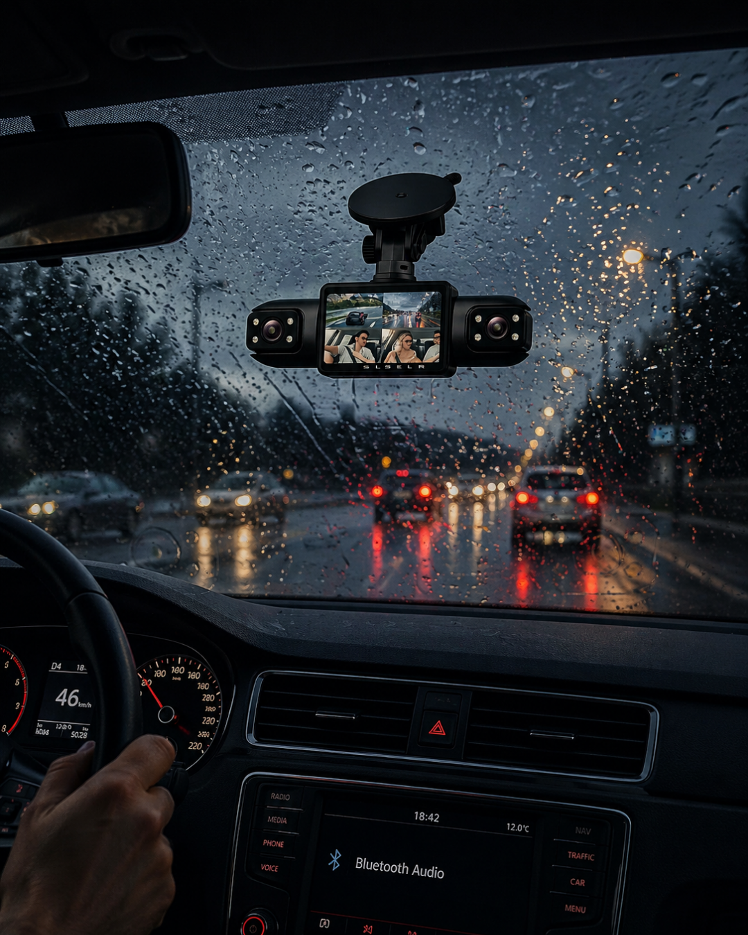 Full HD Araç İçi Kamera Geniş Açılı Lens ve Çok Kanallı Kayıt - Lisinya