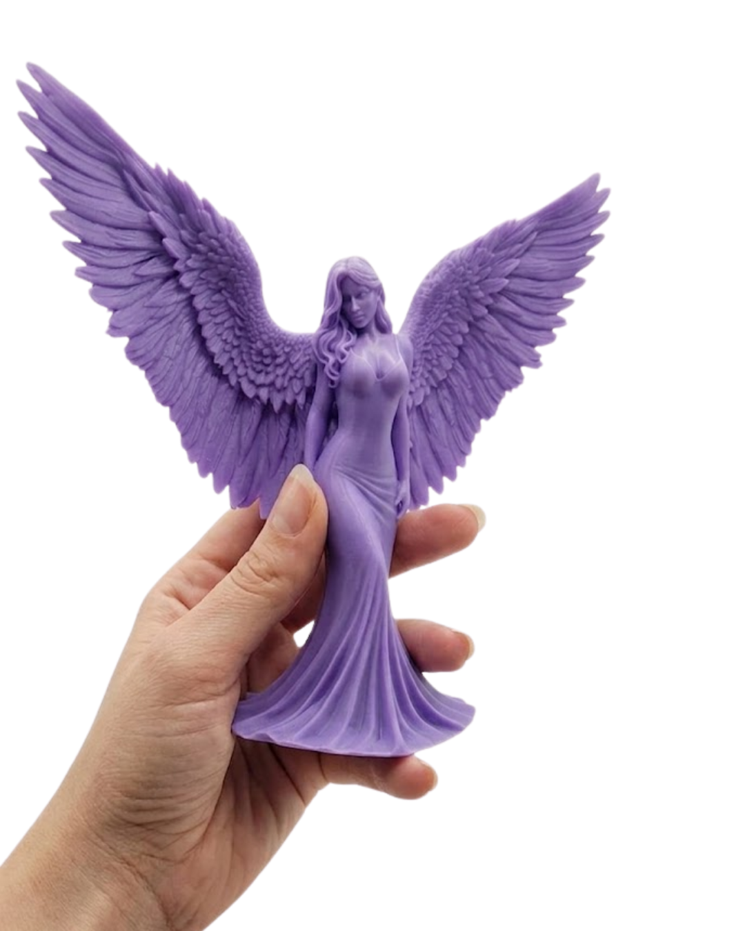 Lila Melek Biblo 3D Dekoratif Angel Figür Ev Aksesuarı - Lisinya