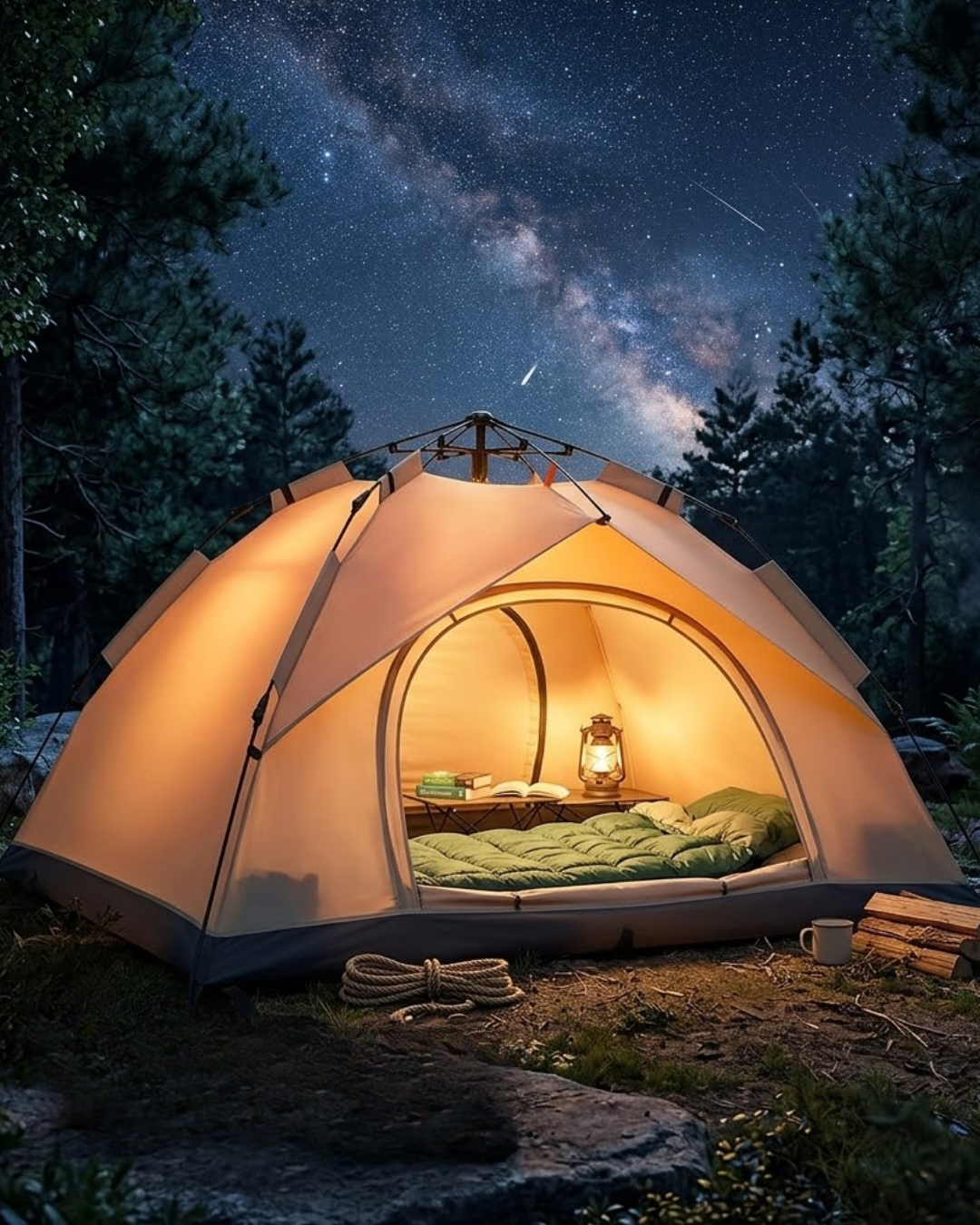Çift Katmanlı Kamp Çadırı Otomatik Kurulum Suya Dayanıklı Outdoor Çadır - Lisinya Çift Katmanlı Kamp Çadırı Otomatik Kurulum Suya Dayanıklı Outdoor Çadır - Lisinya