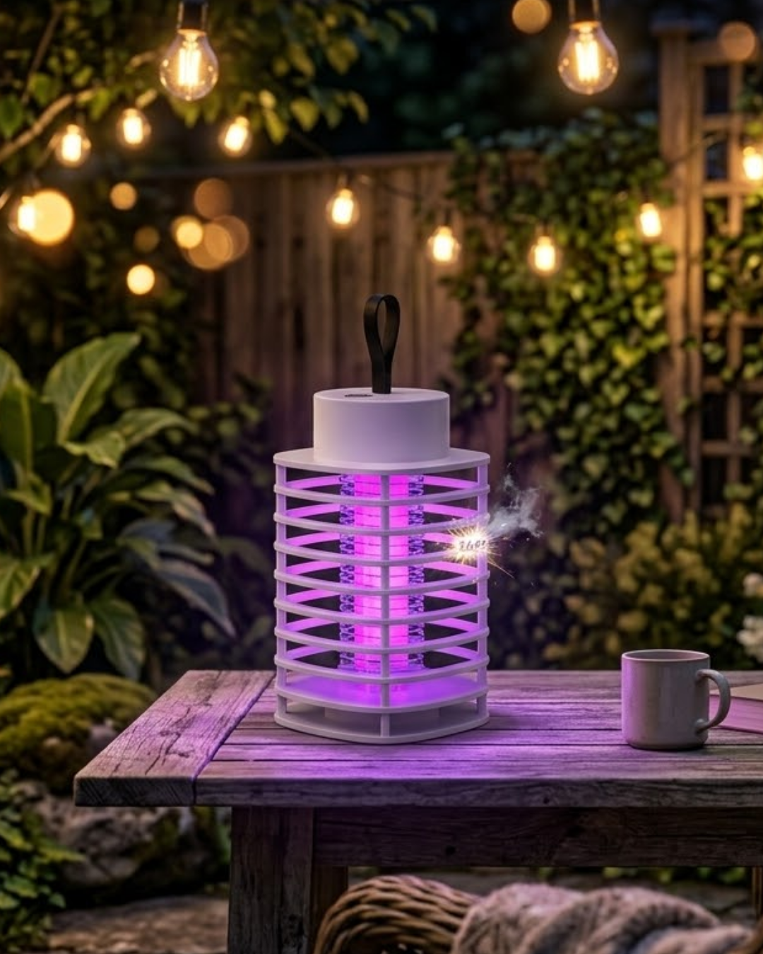 Akıllı Elektrikli Böcek Öldürücü Lamba UV Mor Işık Sessiz Gece Kullanımı Duvara Asılabilir - Lisinya