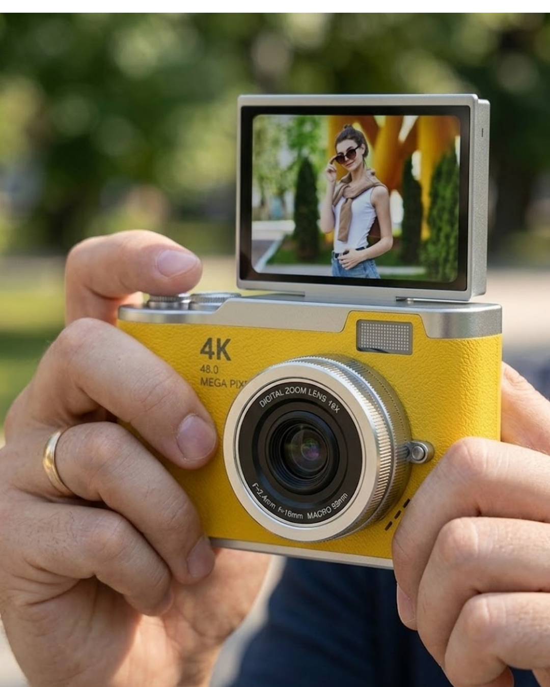 Profesyonel Çekim İçin 48 MP Dijital Kamera Flip Screen 18x Zoom Uzun Pil Ömrü - Lisinya