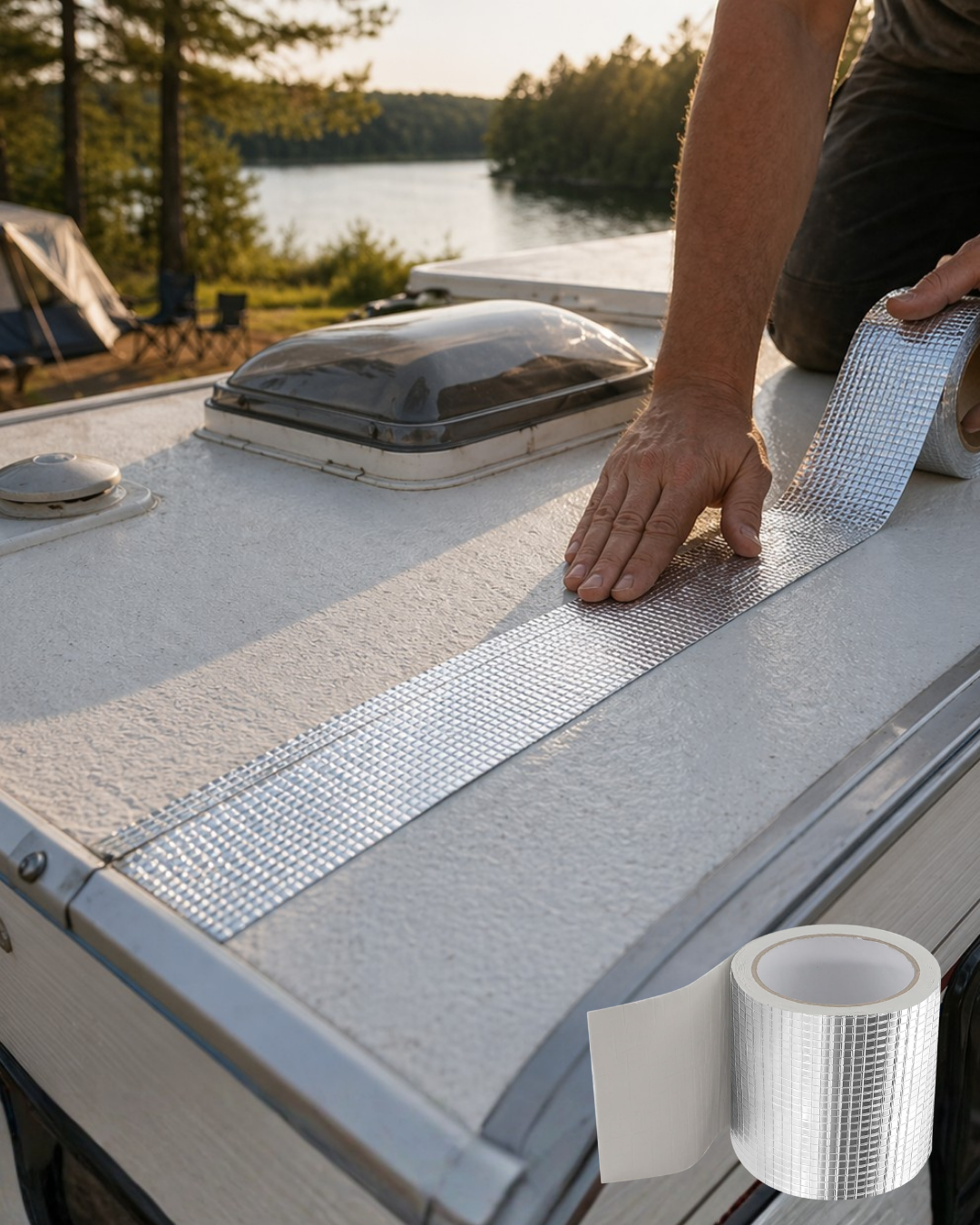 2 Metre Sızdırmaz Bant 96mm Metalik Tamir Bandı Boru Çatlak Onarım Bandı - Lisinya