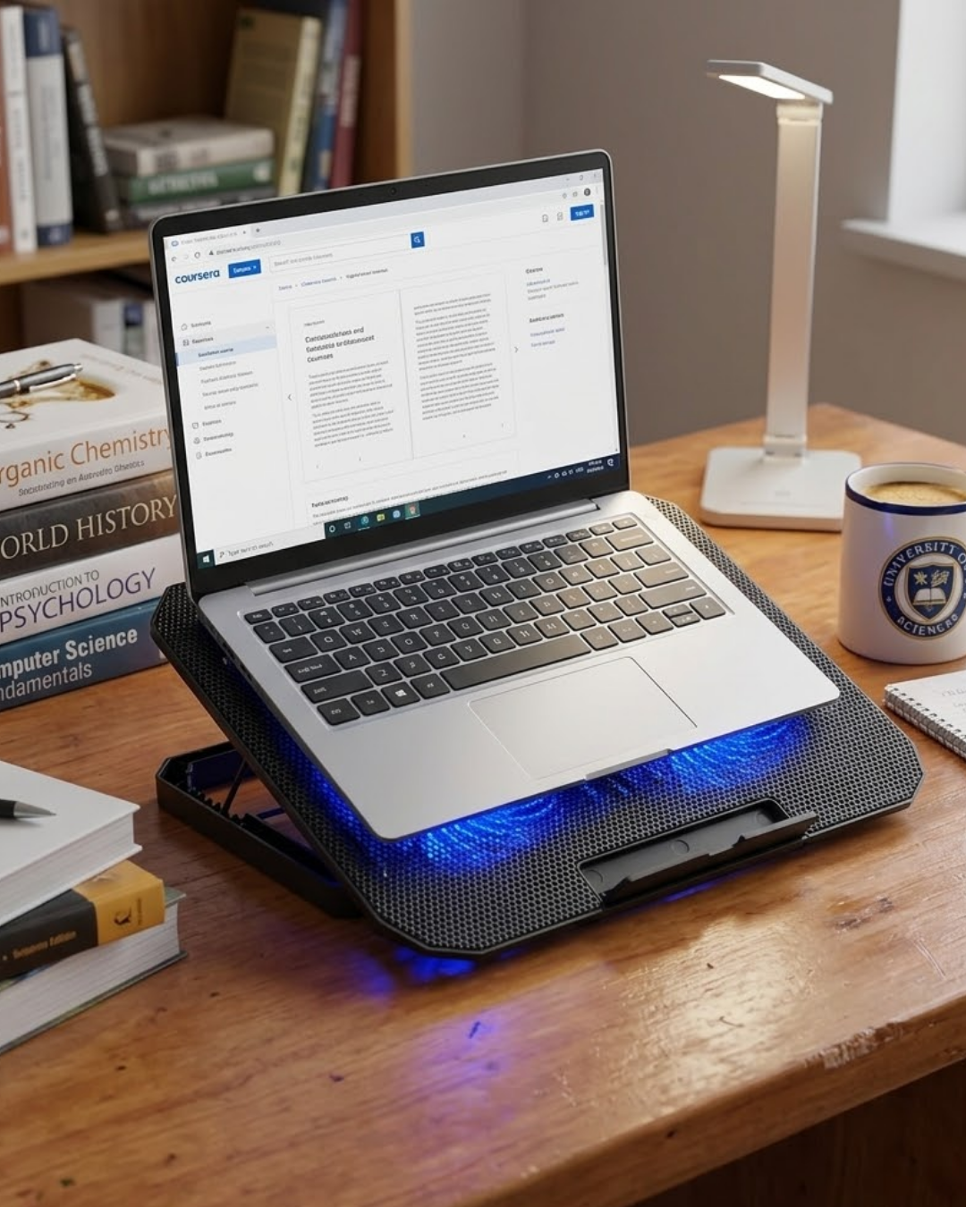 USB Girişli Laptop Soğutma Standı Çift Fan Mavi Işıklı Notebook Soğutucu - Lisinya USB Girişli Laptop Soğutma Standı Çift Fan Mavi Işıklı Notebook Soğutucu - Lisinya