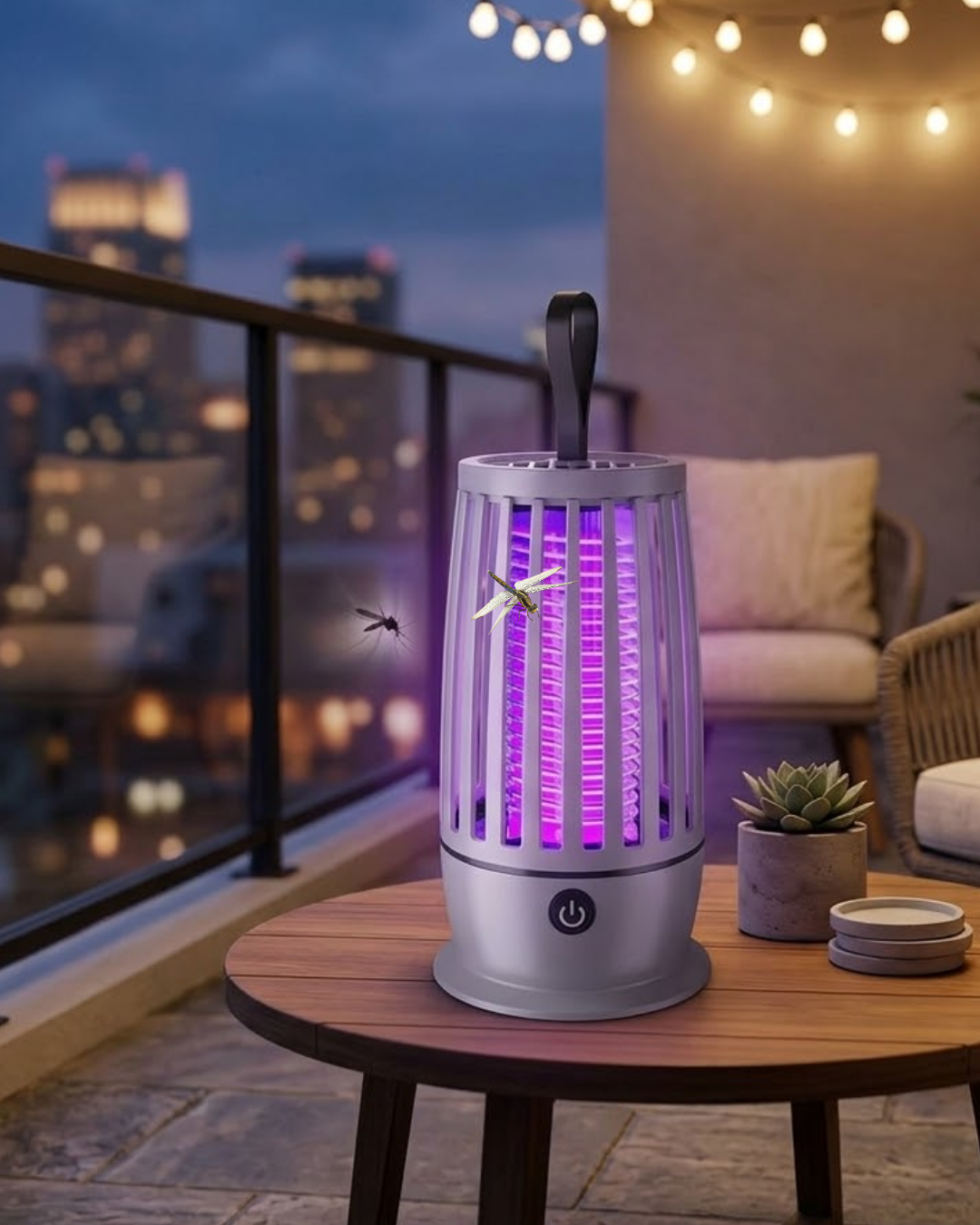 Elektrikli Böcek Öldürücü UV Işıklı Gece Lambası Sessiz Çalışan Geniş Alan Etkili - Lisinya