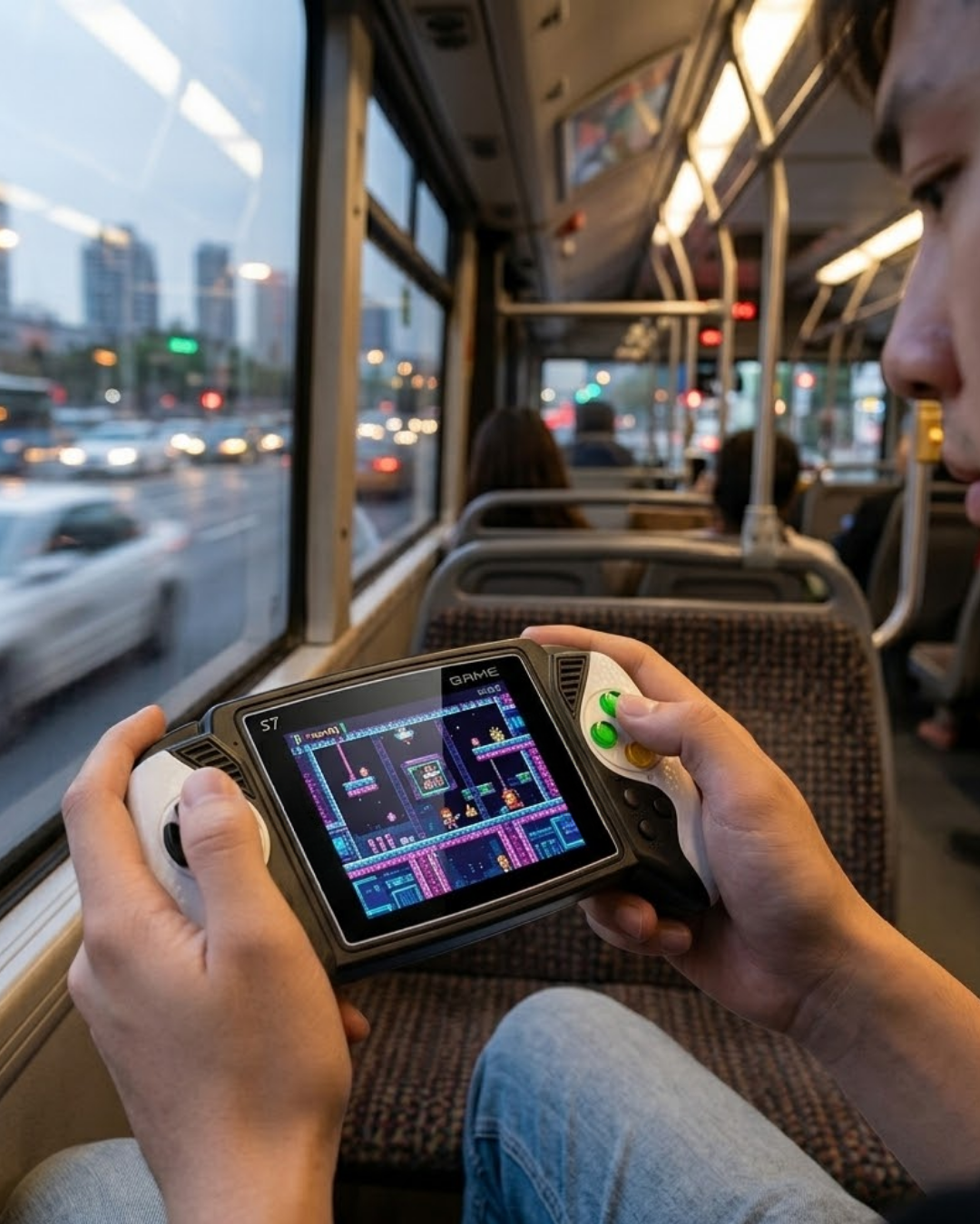 620 Klasik Oyunlu Mini El Konsolu Şarjlı Batarya HD Görüntü - Lisinya