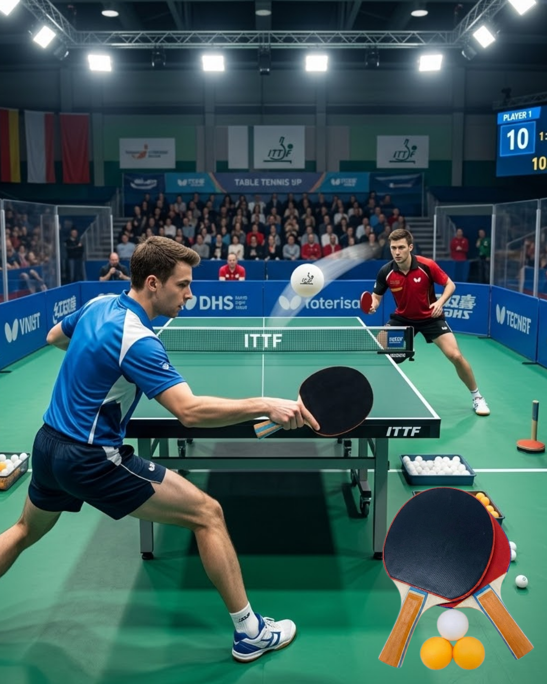 Masa Tenisi Oyun Seti 2 Raket 3 Top Evde Spor ve Eğlence - Lisinya