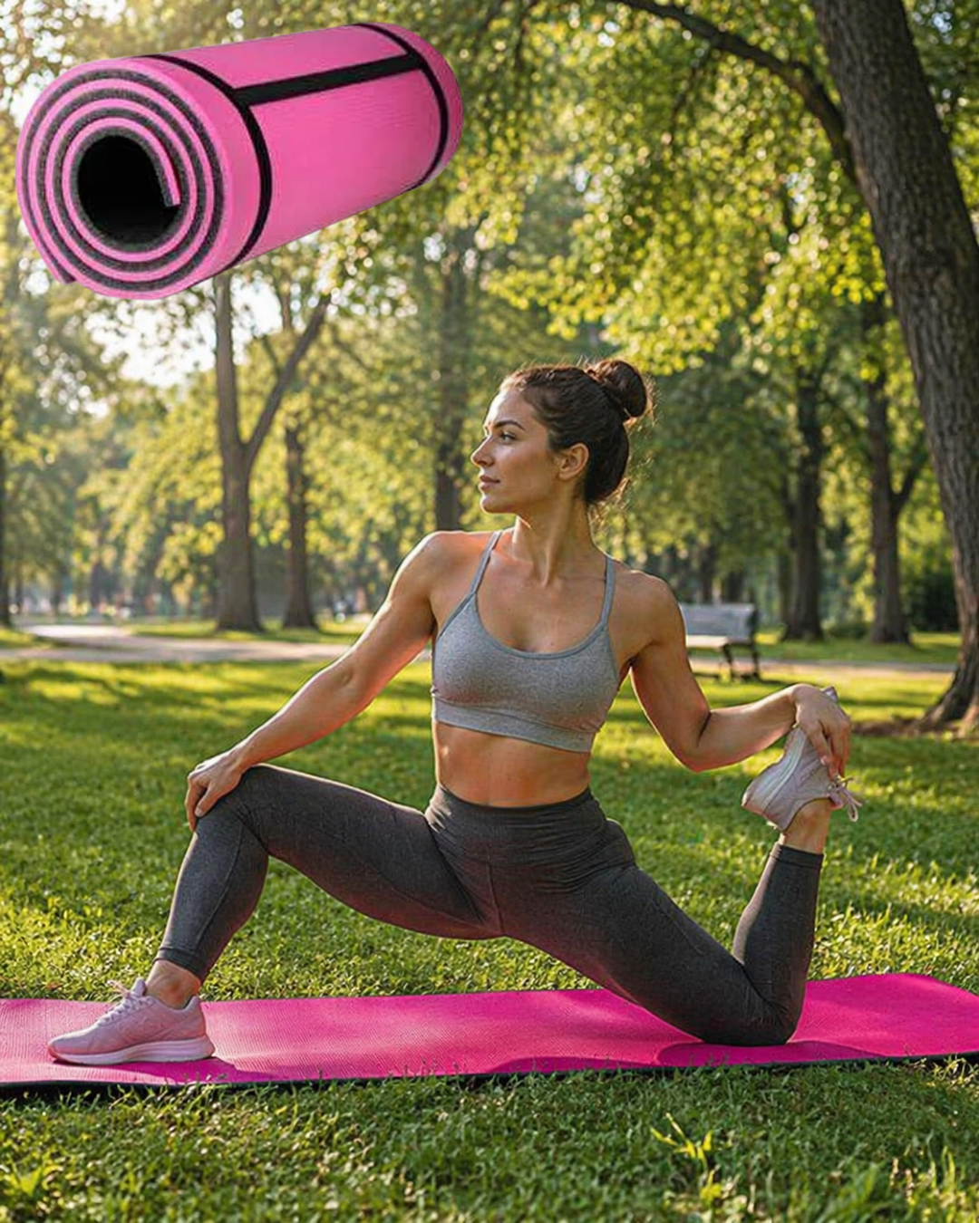 10 mm Spor ve Kamp Matı Çok Amaçlı Kullanım Hafif Taşınabilir Dayanıklı Eva Yapı - Lisinya