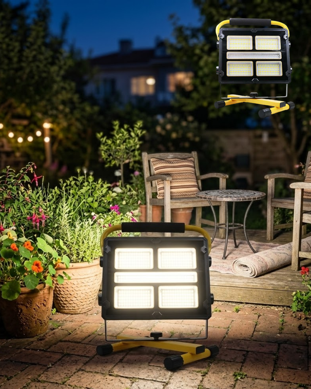 Solar Enerjili LED Kamp Feneri 4 Modlu Ayarlanabilir Açılı Güçlü Aydınlatma - Lisinya