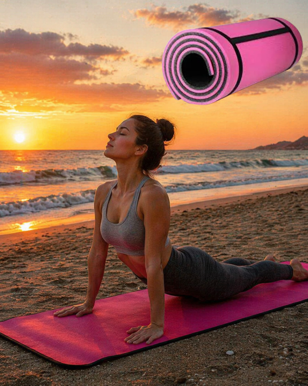 10MM YOGA MATI PEMBE - Lisinya 10MM YOGA MATI PEMBE - Lisinya
