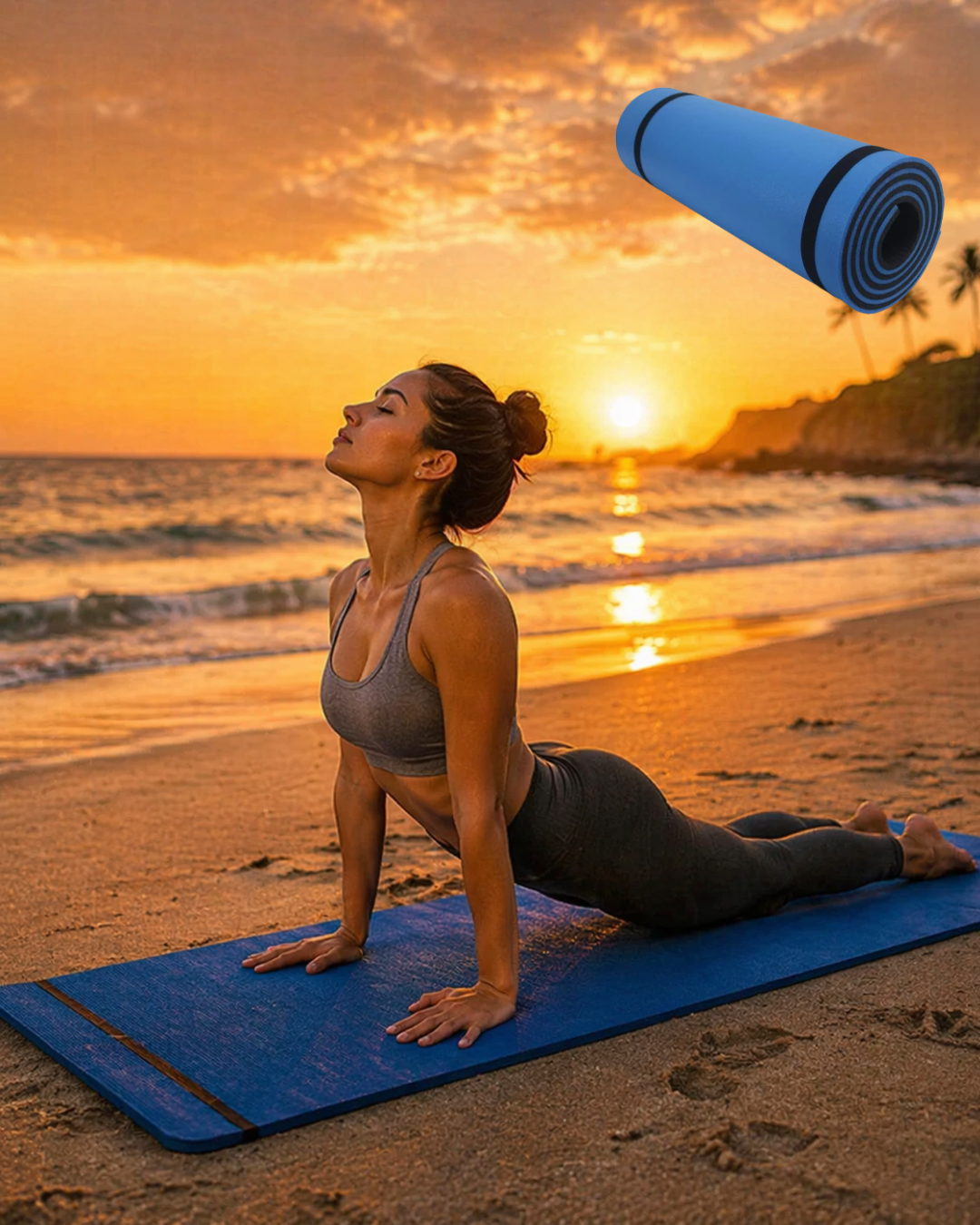 10MM YOGA MATI MAVİ - Lisinya