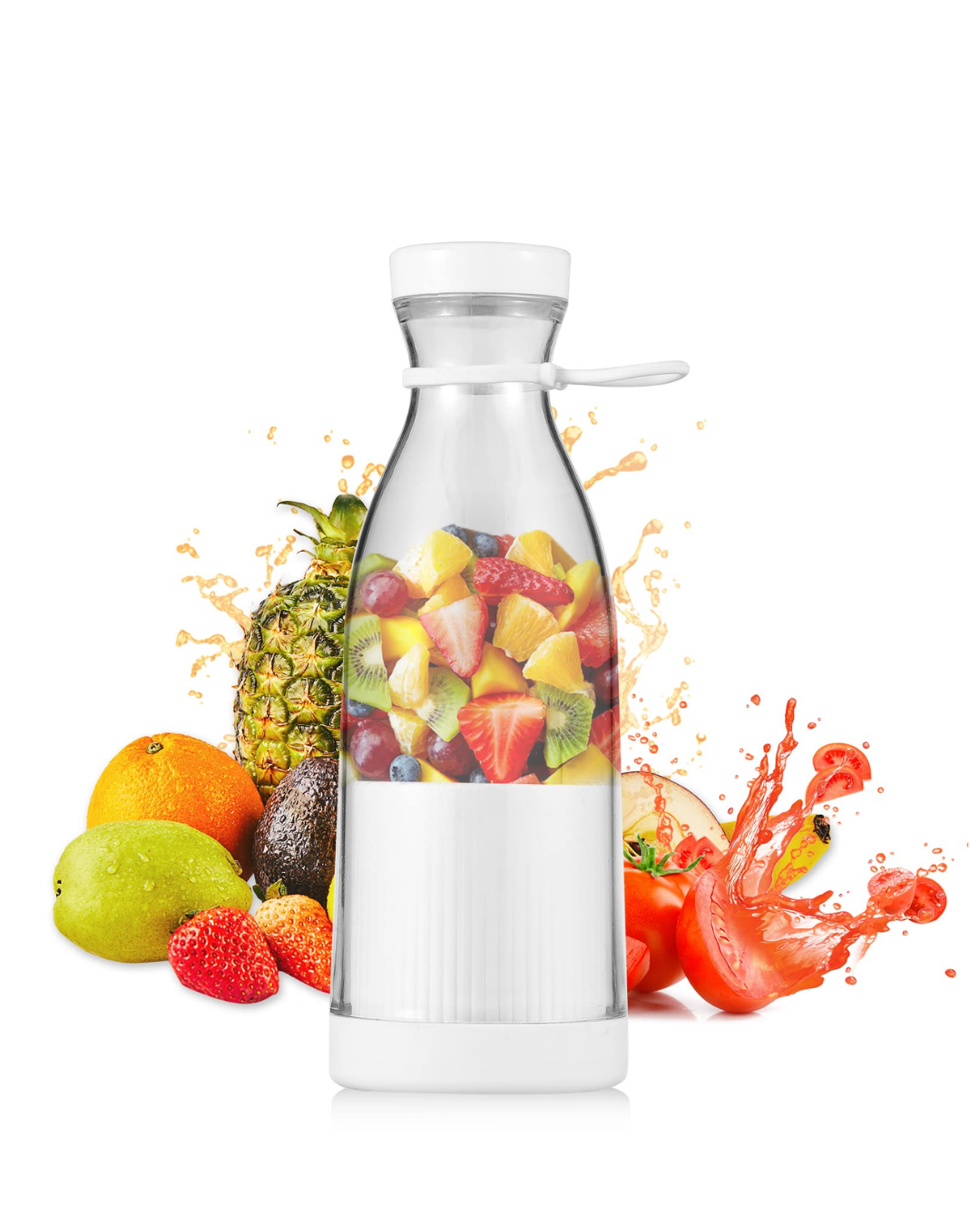 Şarjlı Taşınabilir Blender 380 ml USB Kablosuz Smoothie ve Meyve Karıştırıcı - Lisinya