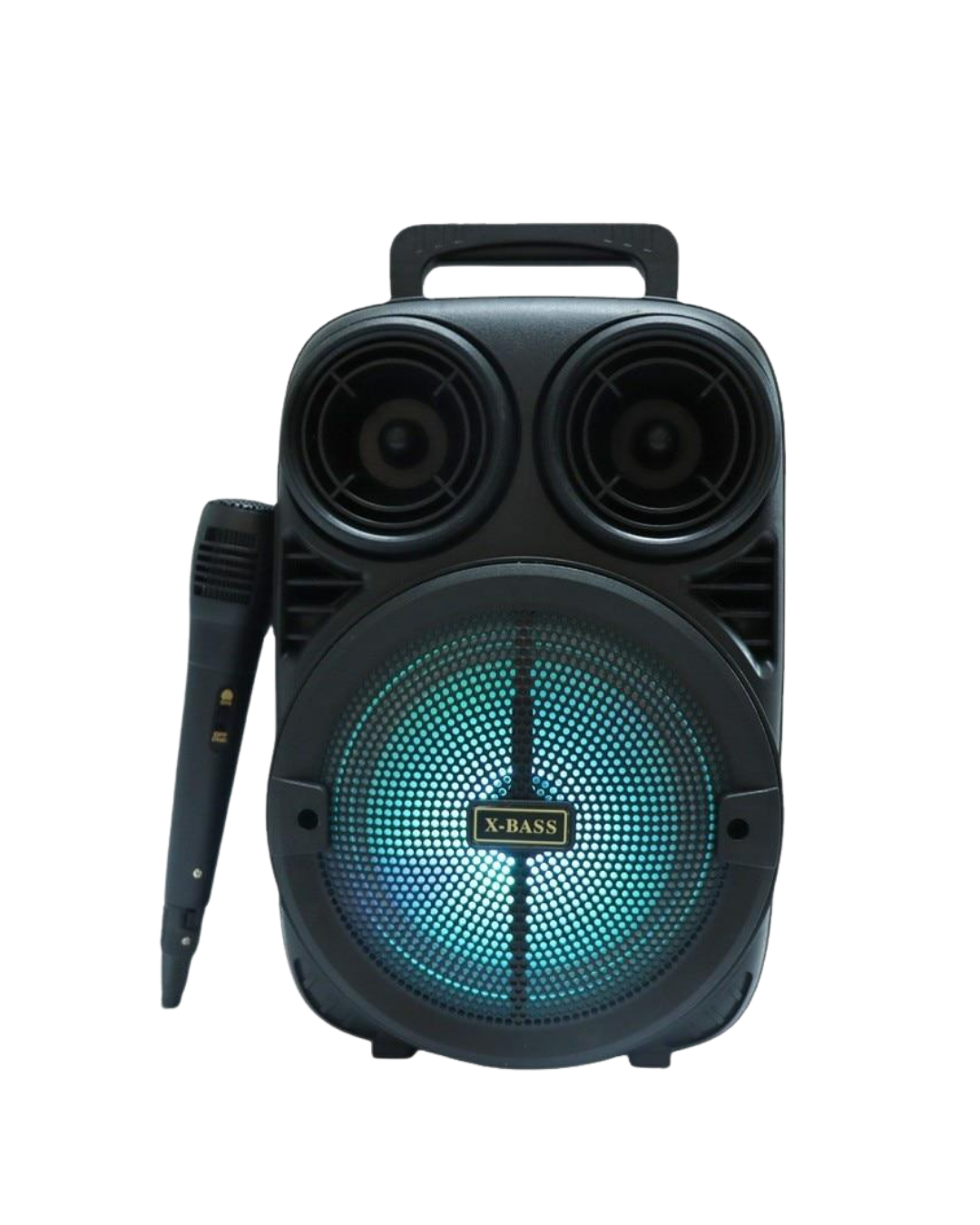 Bluetooth Taşınabilir Karaoke Hoparlör 6.5 İnç Mikrofonlu RGB Işıklı USB TF Kart Destekli - Lisinya