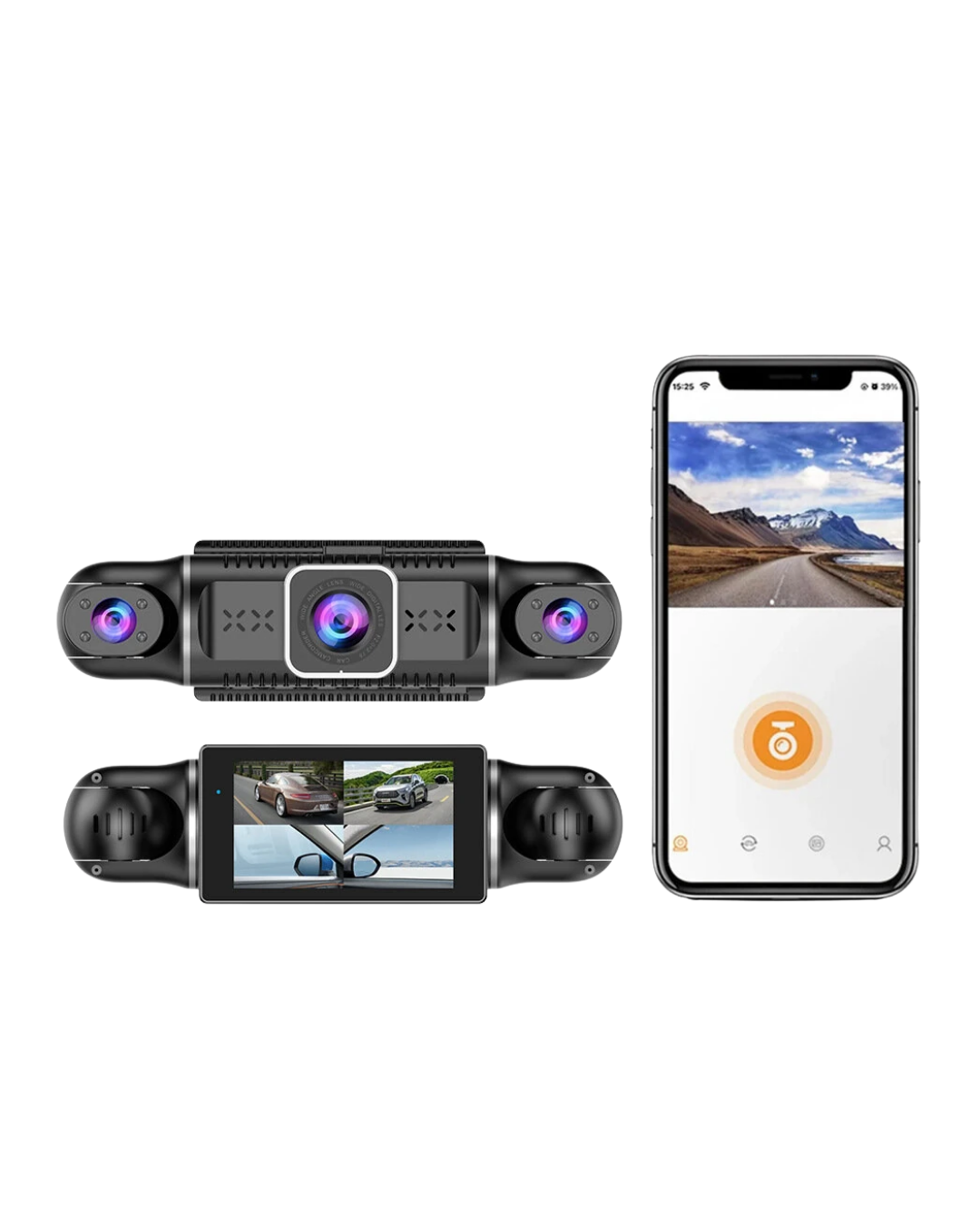 1080P Araç Kamerası Mobil Uygulama Bağlantılı G Sensörlü Güvenlik Sistemi - Lisinya