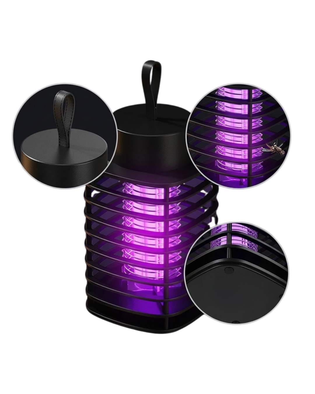 Akıllı Sivrisinek Öldürücü Lamba Güçlü UV Işık ve Elektrik Çarpma Teknolojili - Lisinya