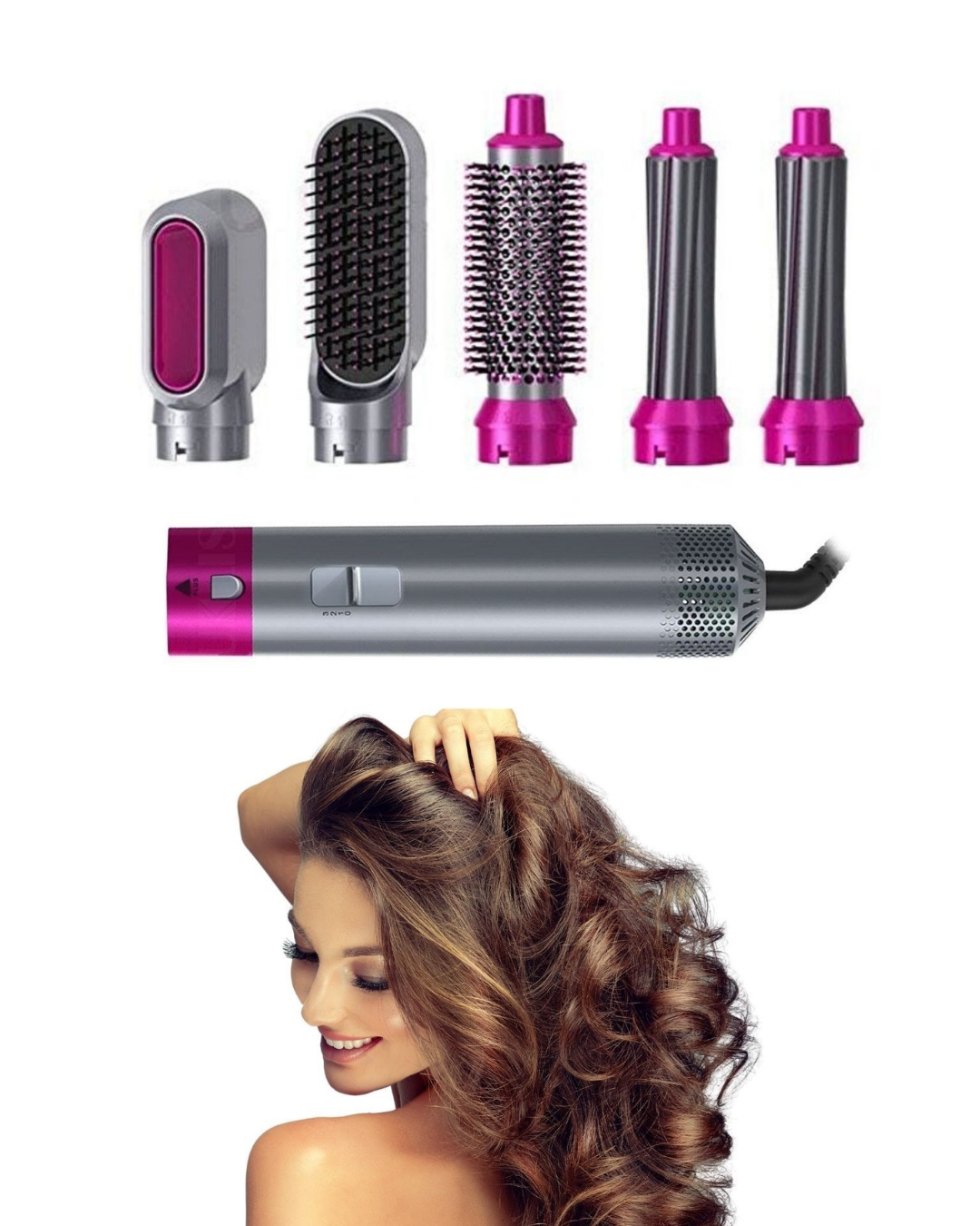 Çok Amaçlı Saç Şekillendirme Seti 5 Başlıklı Hızlı Isınma ve Güçlü Performans - Lisinya Çok Amaçlı Saç Şekillendirme Seti 5 Başlıklı Hızlı Isınma ve Güçlü Performans - Lisinya