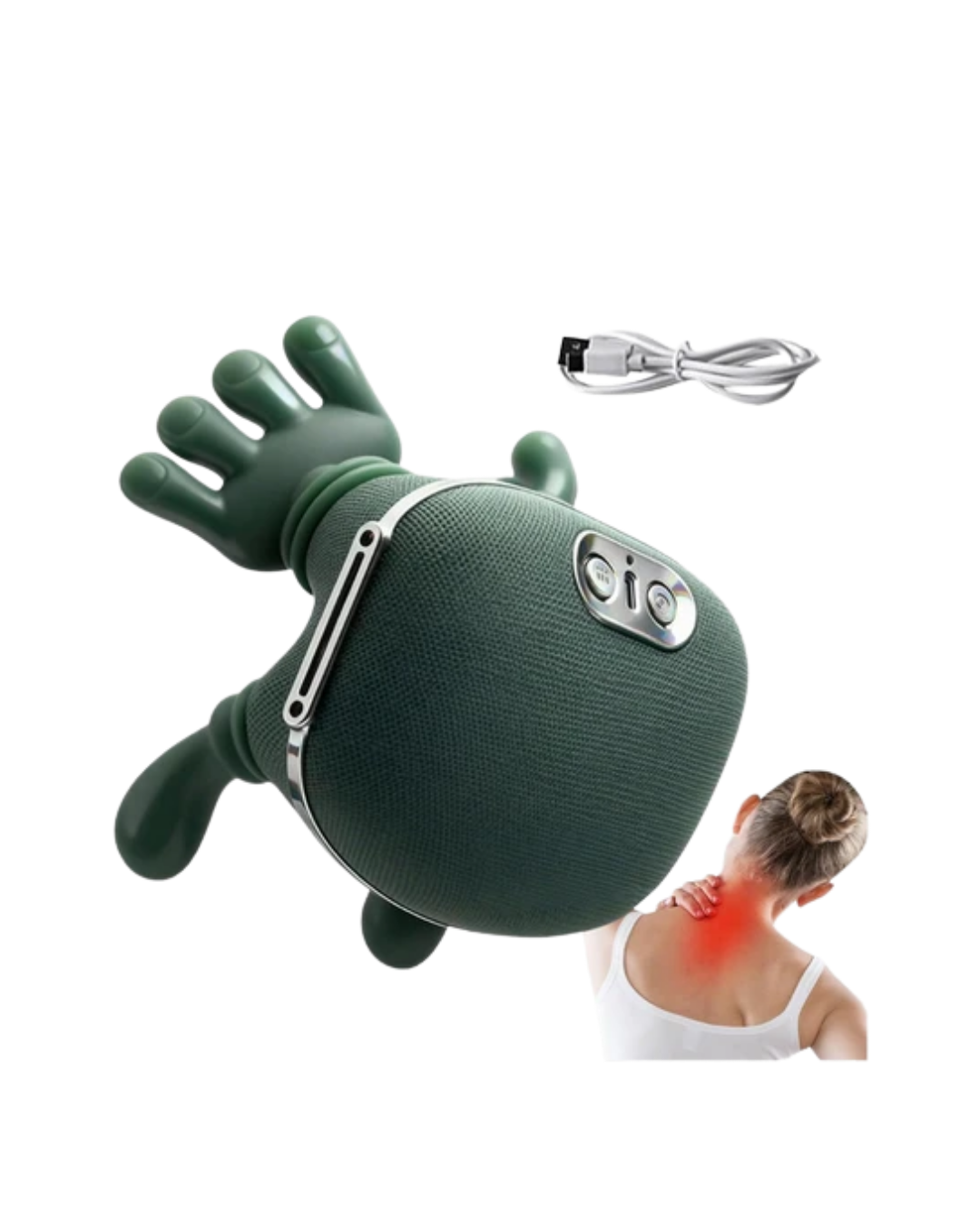 3D Yoğurma Boyun Masaj Cihazı Akıllı Ergonomik Tasarım Derin Kas Rahatlatıcı - Lisinya