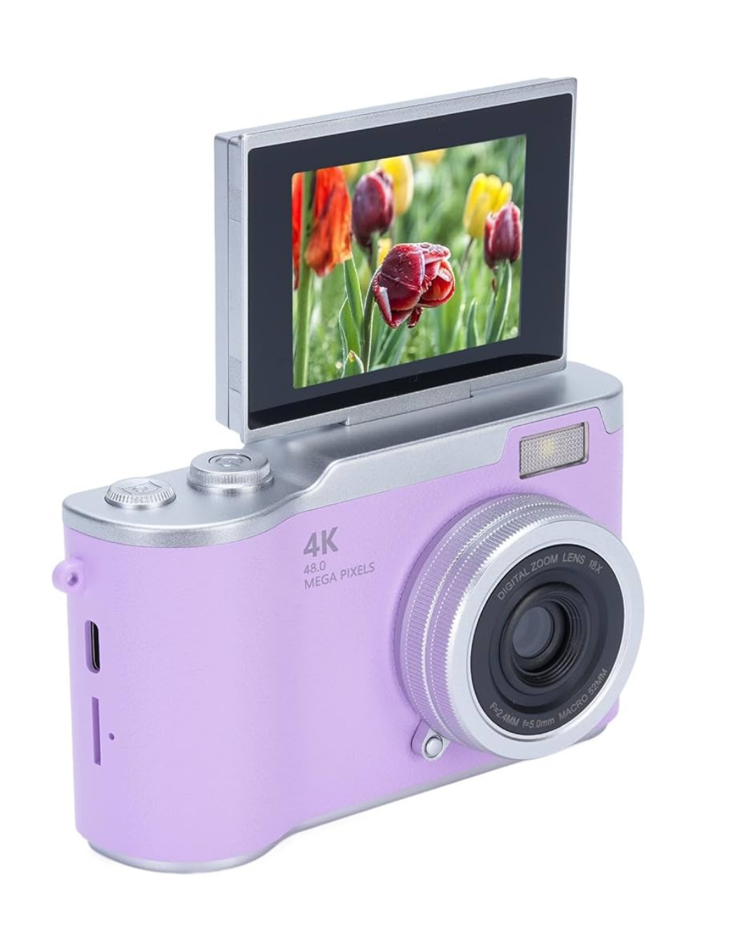 4K Kompakt Kamera 48 MP Autofocus Flash Özellikli Vlog Kamera - Lisinya