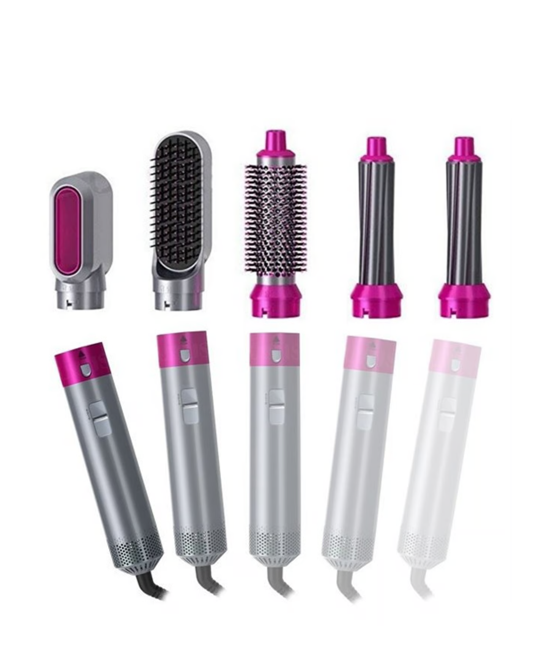 Çok Amaçlı Saç Şekillendirme Seti 5 Başlıklı Hızlı Isınma ve Güçlü Performans - Lisinya Çok Amaçlı Saç Şekillendirme Seti 5 Başlıklı Hızlı Isınma ve Güçlü Performans - Lisinya