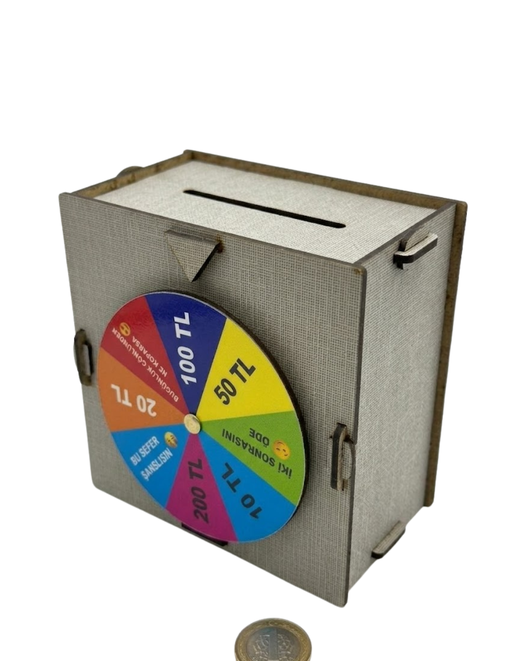 Dekoratif Şans Çarklı Kumbara Para Biriktirme Oyunu - Lisinya
