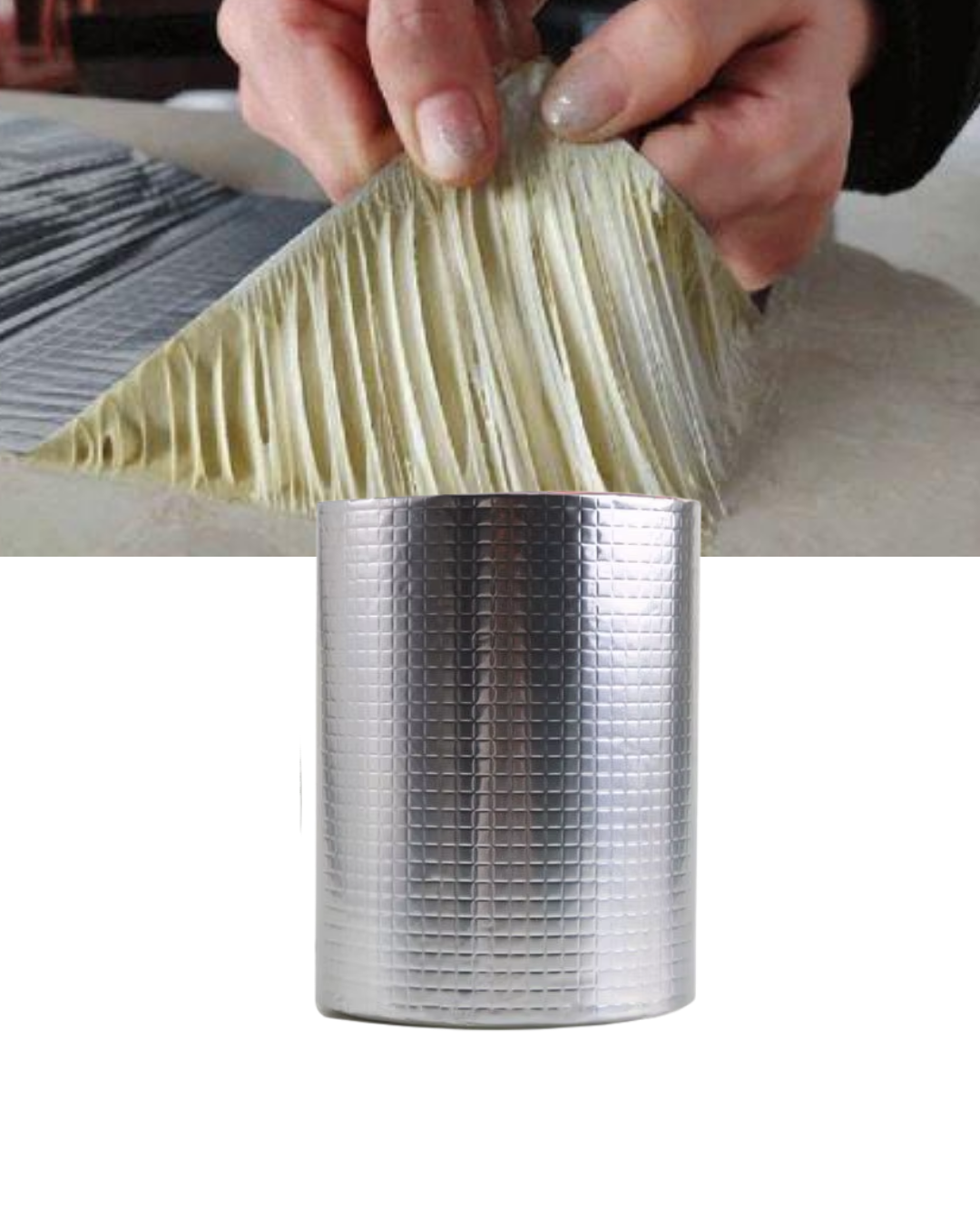 96mm Güçlü Yapışkan Tamir Bandı 2 Metre Su Geçirmez Çift Katmanlı Bant - Lisinya