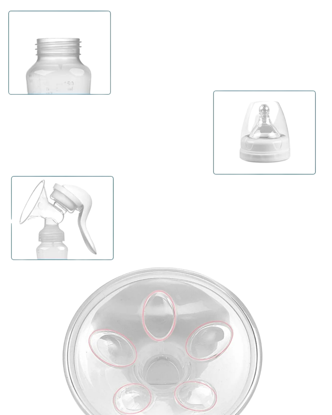 BPA İçermez Manuel Anne Sütü Pompası Biberon Başlıklı Ergonomik - Lisinya BPA İçermez Manuel Anne Sütü Pompası Biberon Başlıklı Ergonomik - Lisinya