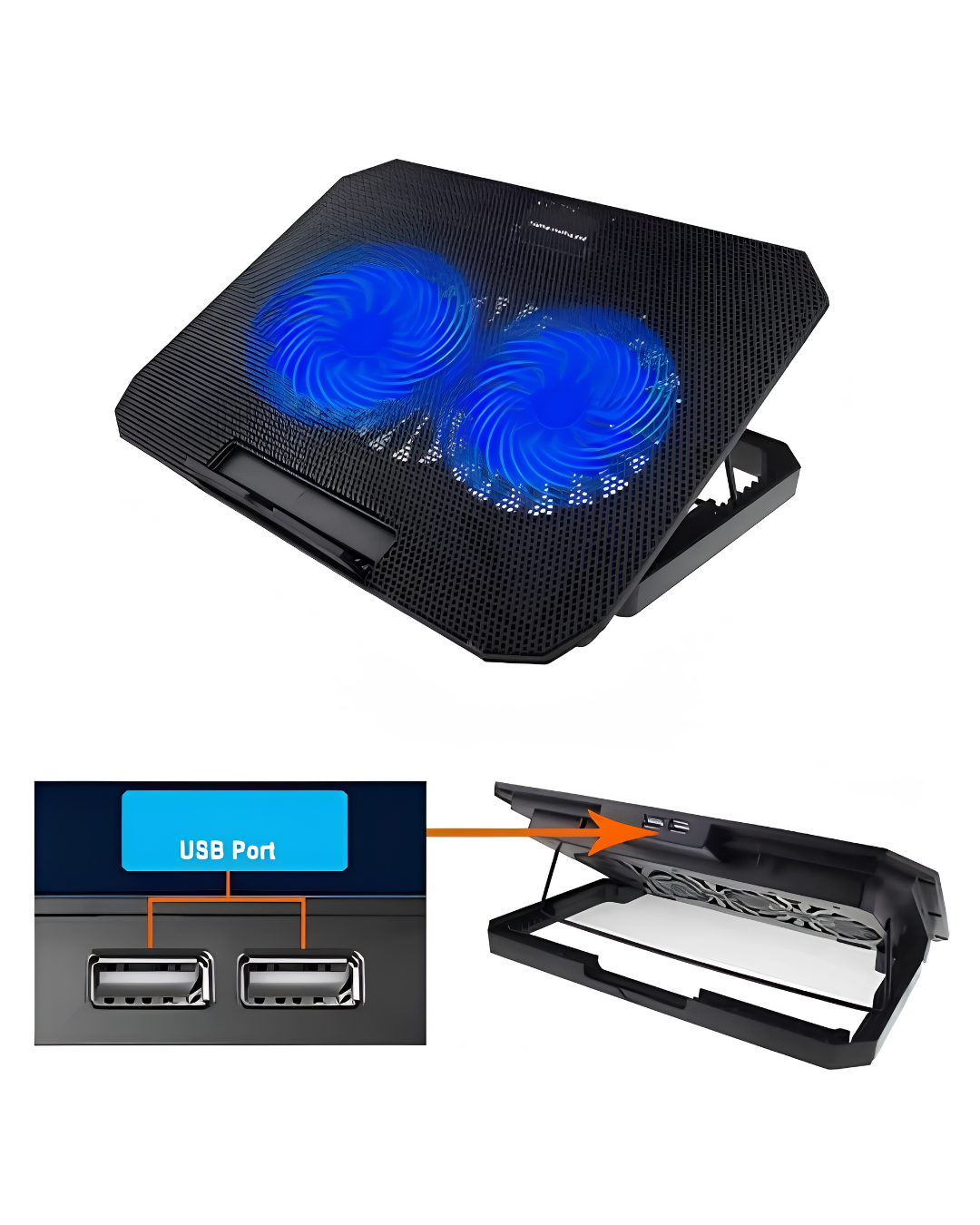 Notebook Soğutucu Fanlı Stand USB Portlu 8 Kademe Laptop Sehpası - Lisinya Notebook Soğutucu Fanlı Stand USB Portlu 8 Kademe Laptop Sehpası - Lisinya