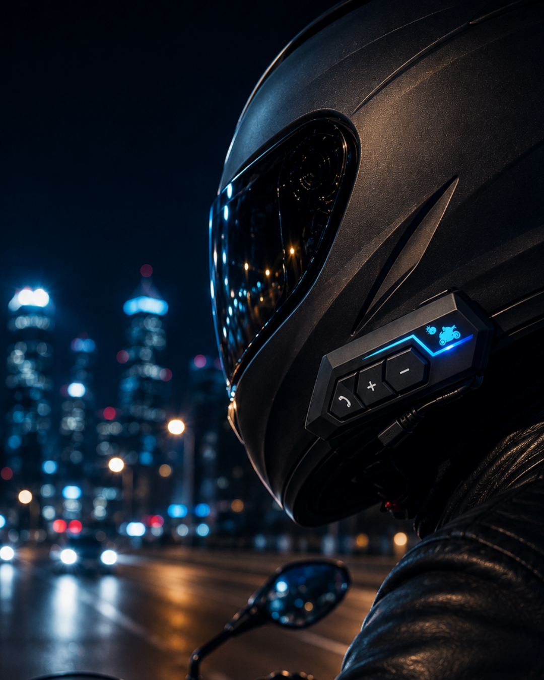 Evrensel Motosiklet Kask Bluetooth Kulaklık Uzun Pil Süreli Tasarım - Lisinya
