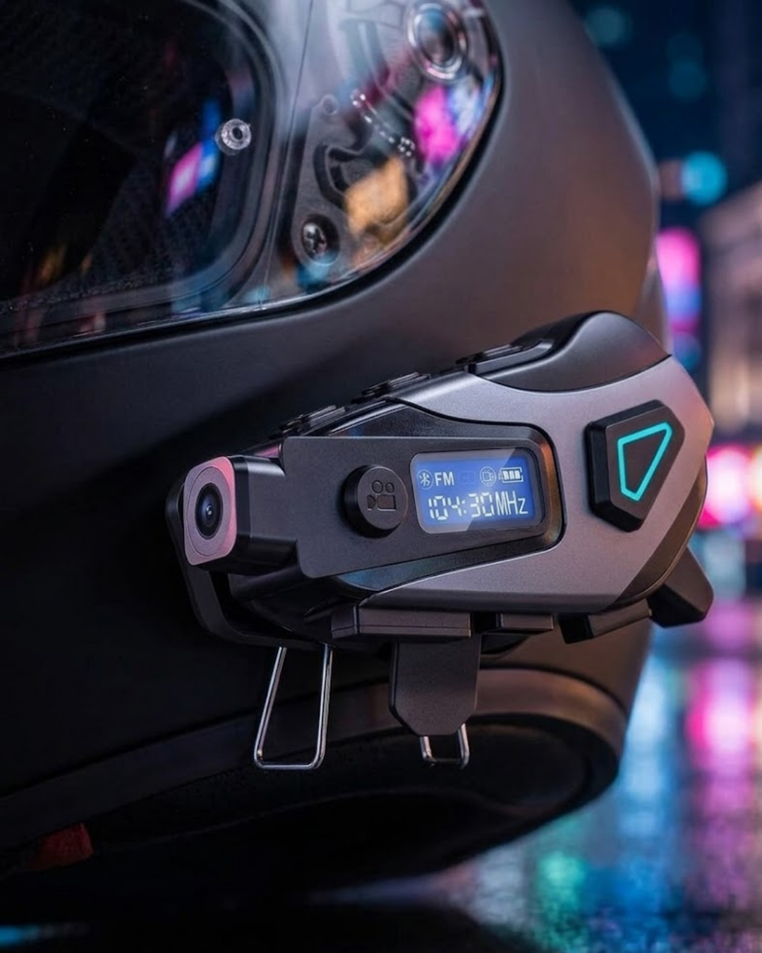 Kask İçi Bluetooth Kulaklık Kamera Özellikli Uzun Pil Ömrü ve Su Geçirmez - Lisinya