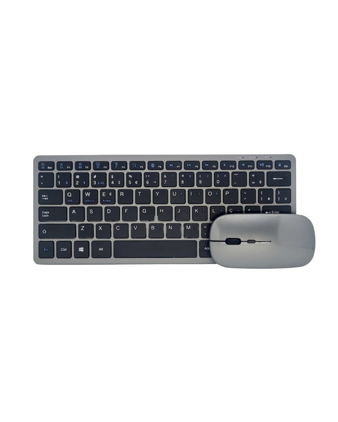 Bluetooth ve 2.4G Destekli Kablosuz Klavye Mouse Seti Şarj Edilebilir - Lisinya