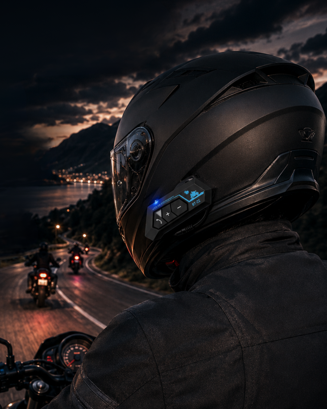 Şarjlı Bluetooth Kask Kulaklığı Navigasyon ve Müzik Destekli - Lisinya