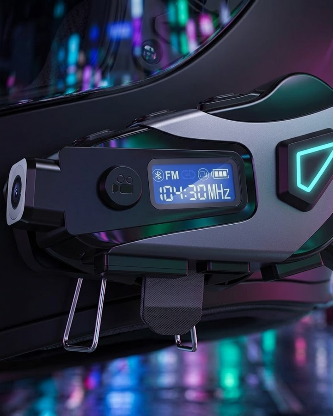 Motosiklet Kask Kulaklığı Bluetooth 5.3 Kamera ve FM Radyo Destekli - Lisinya