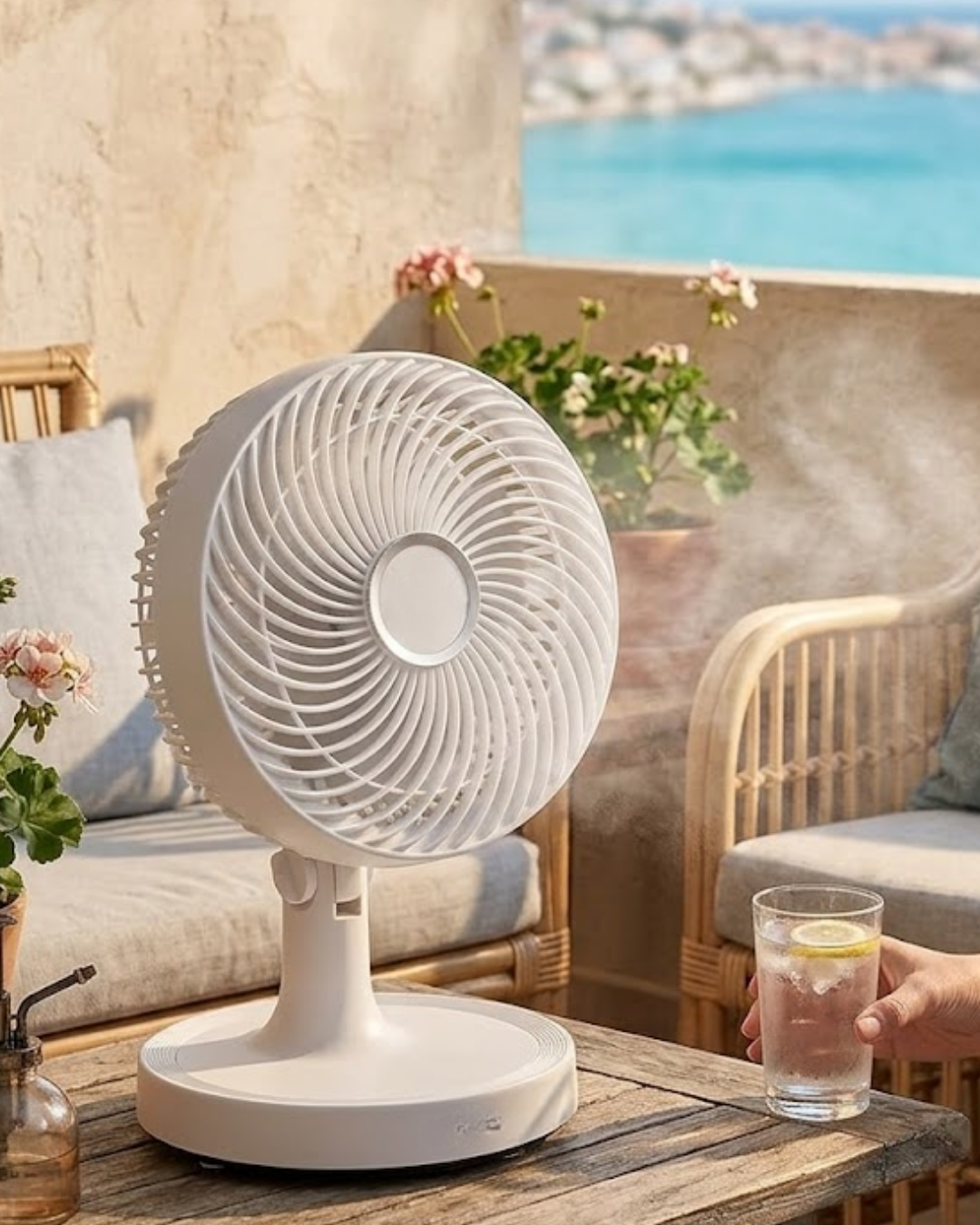 2200 RPM Mini Masaüstü Vantilatör Sessiz ve Güçlü Hava Akışlı Fan - Lisinya