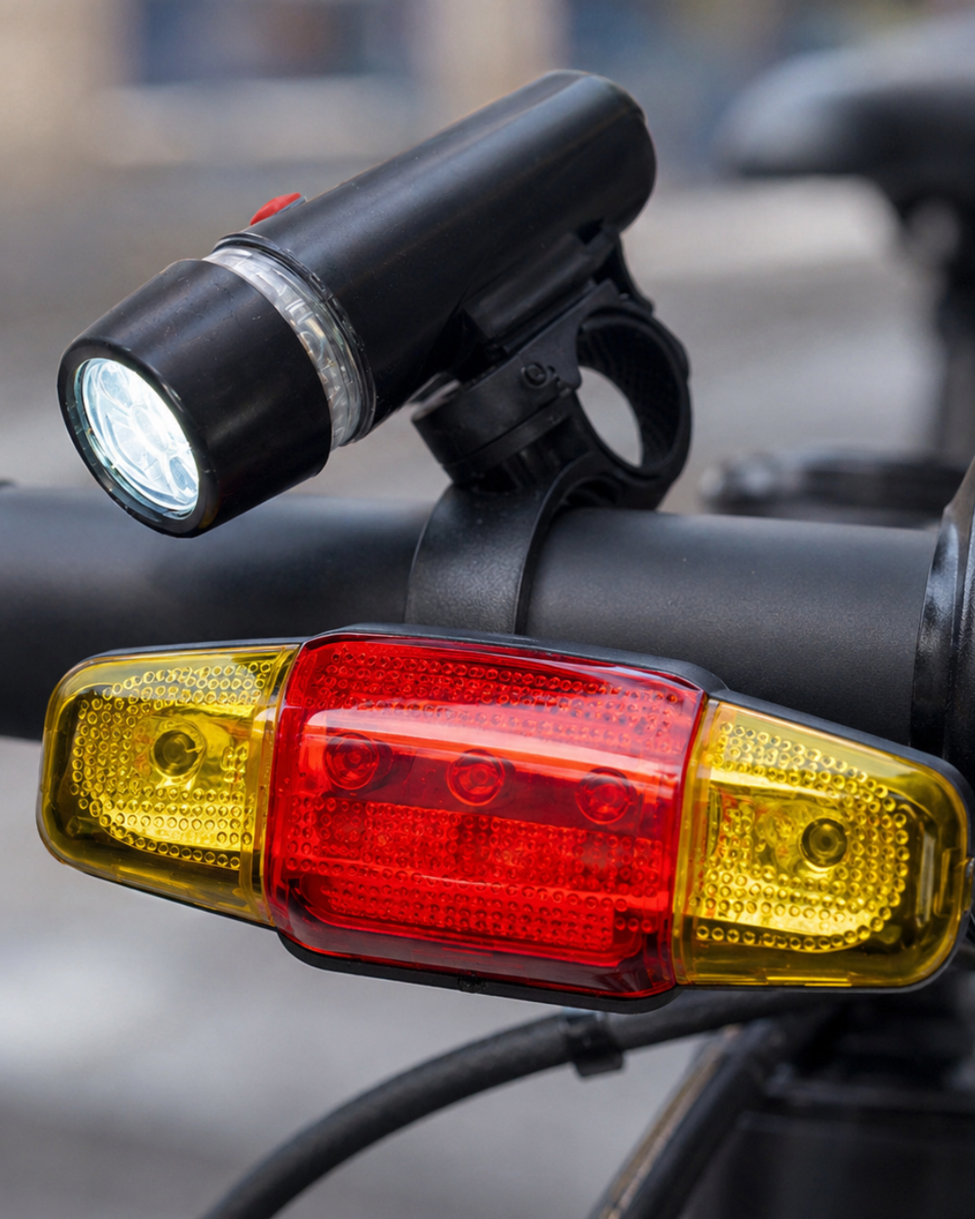 Bisiklet Emniyet Işığı Seti Güçlü LED Ön Far Arka Stop Lambası - Lisinya Bisiklet Emniyet Işığı Seti Güçlü LED Ön Far Arka Stop Lambası - Lisinya